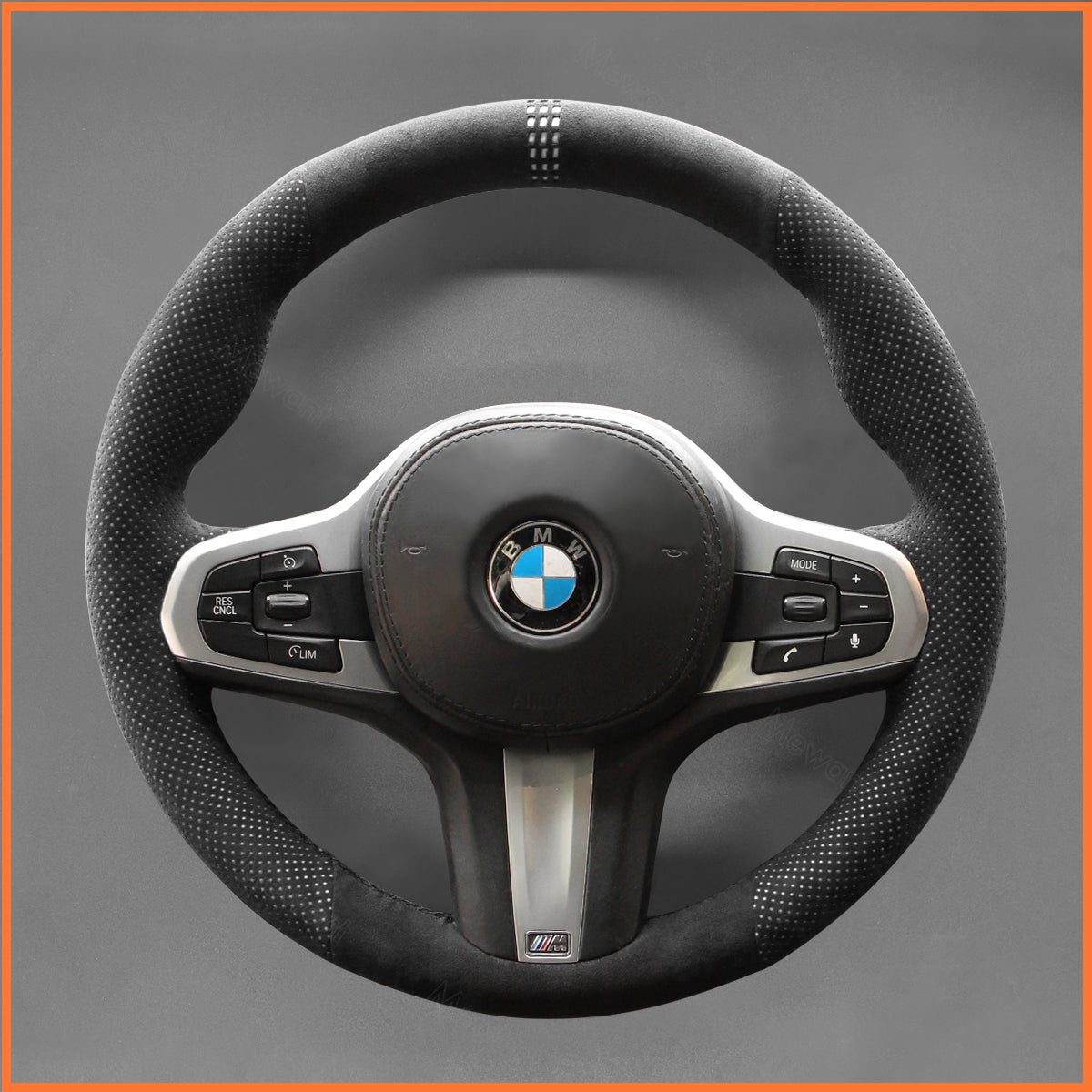 MEWANT Funda para volante para BMW M Sport F40 F44 G20 G22 G30 G32 G11 G14 i4 G26 X3 G01 iX3 X4 X5 X6 2019-2024