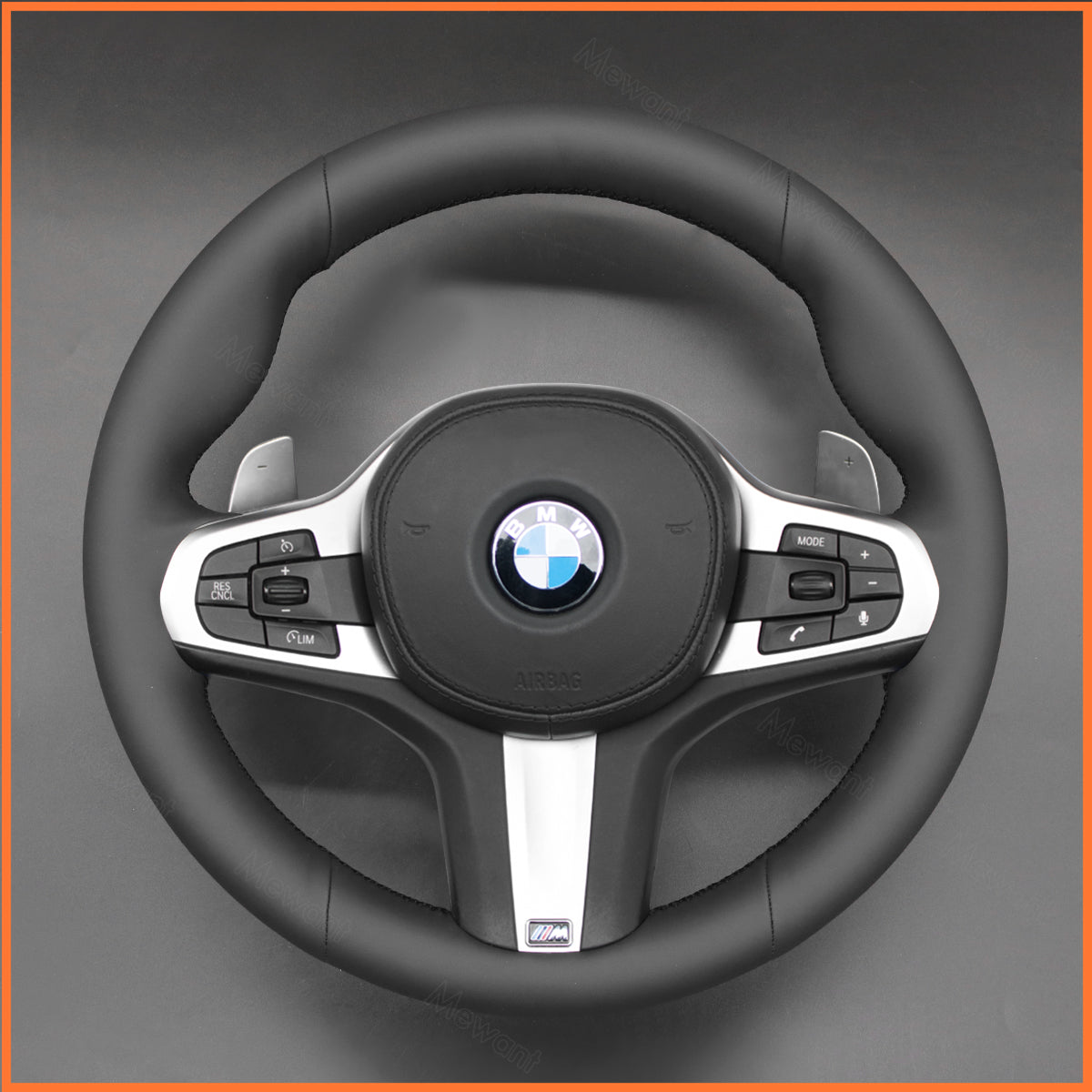 MEWANT Funda para volante para BMW M Sport F40 F44 G20 G22 G30 G32 G11 G14 i4 G26 X3 G01 iX3 X4 X5 X6 2019-2024