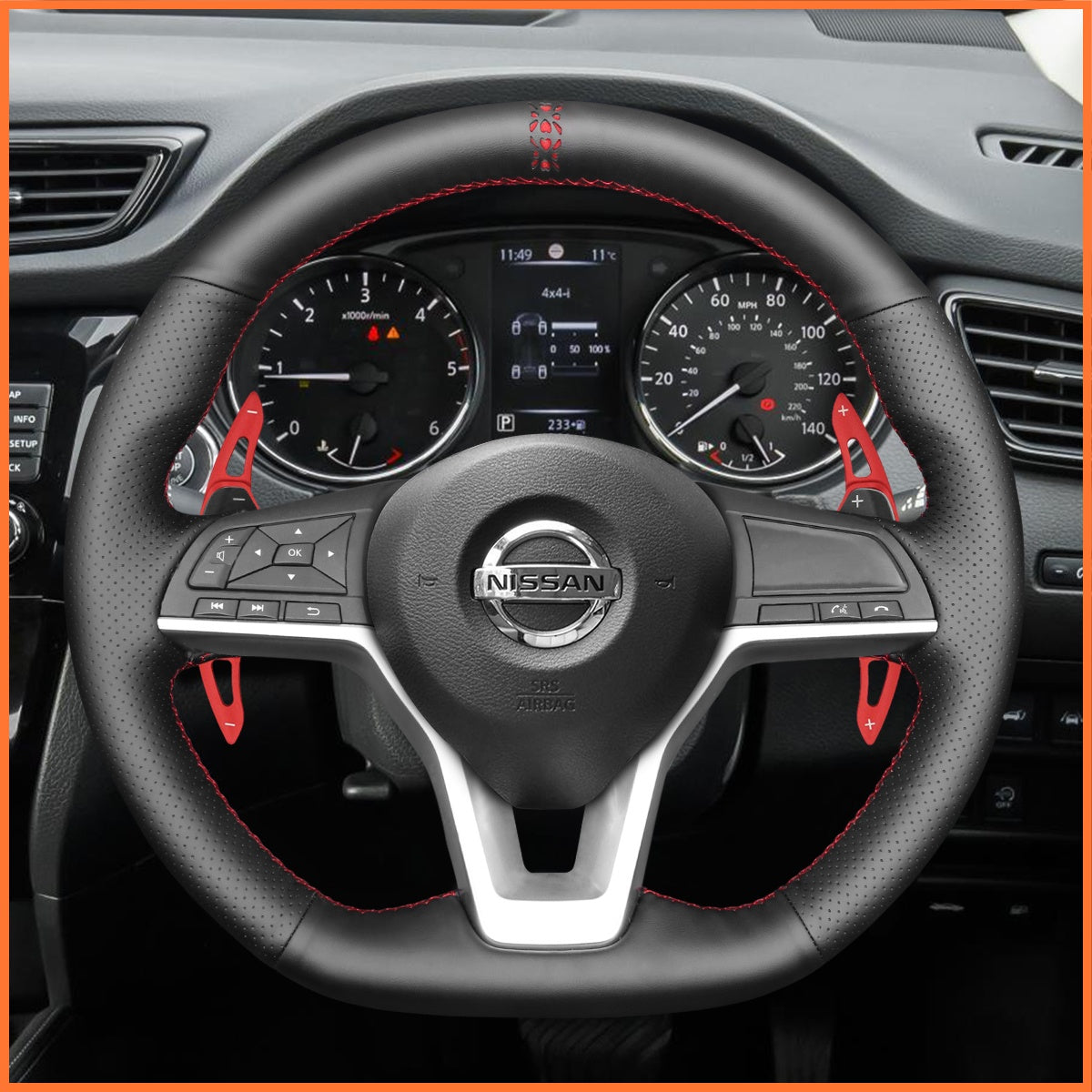 Schaltwippen für Nissan Qashqai II (J11) / X-Trail III (T32) / Juke II (F16) / Leaf II (ZE1) / Micra V (K14) 2017-2025 - Mewant.de