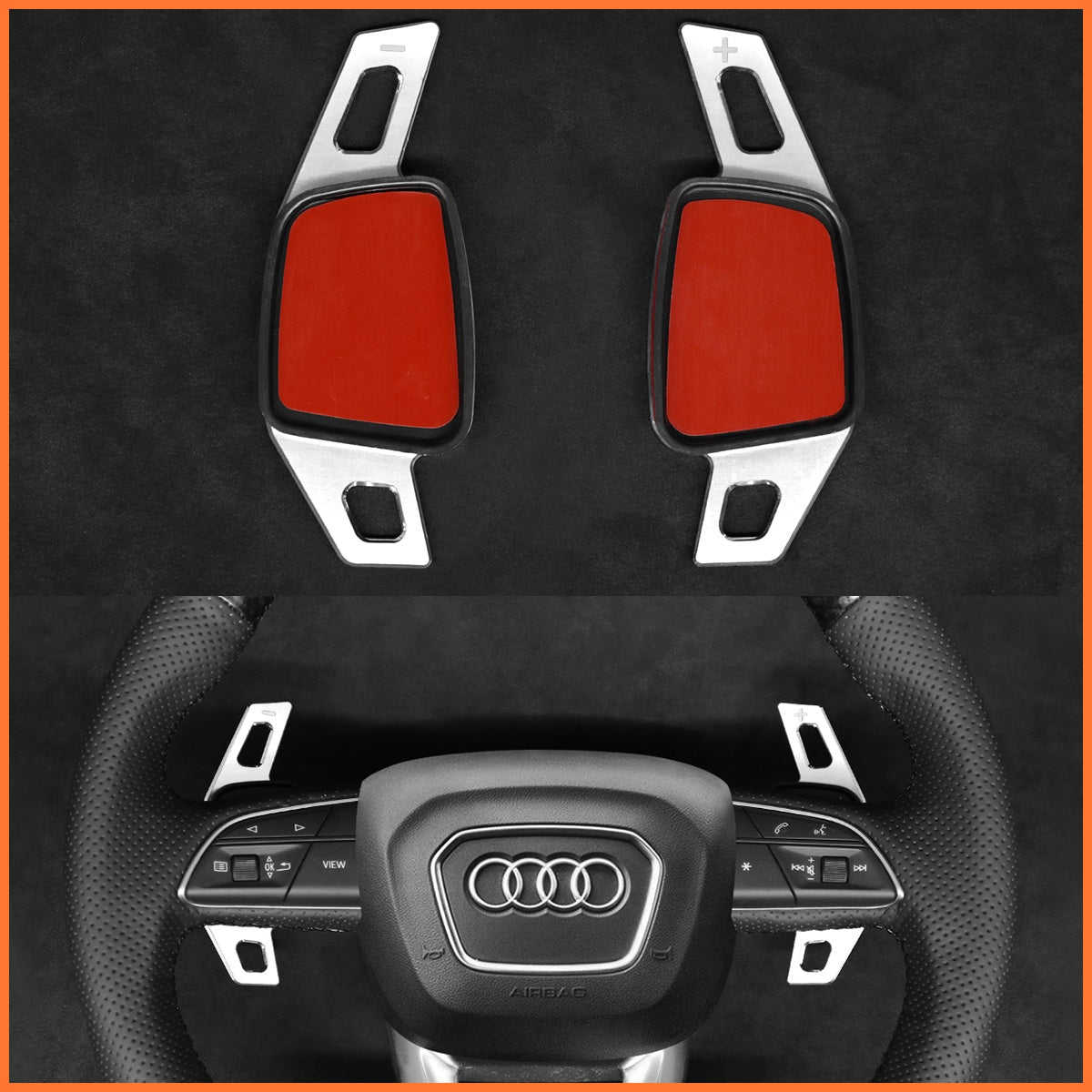 Schaltwippen für Audi Q3 / Q5 / Q7 / Q8 / SQ5 / SQ8 2015-2022 - Mewant.de