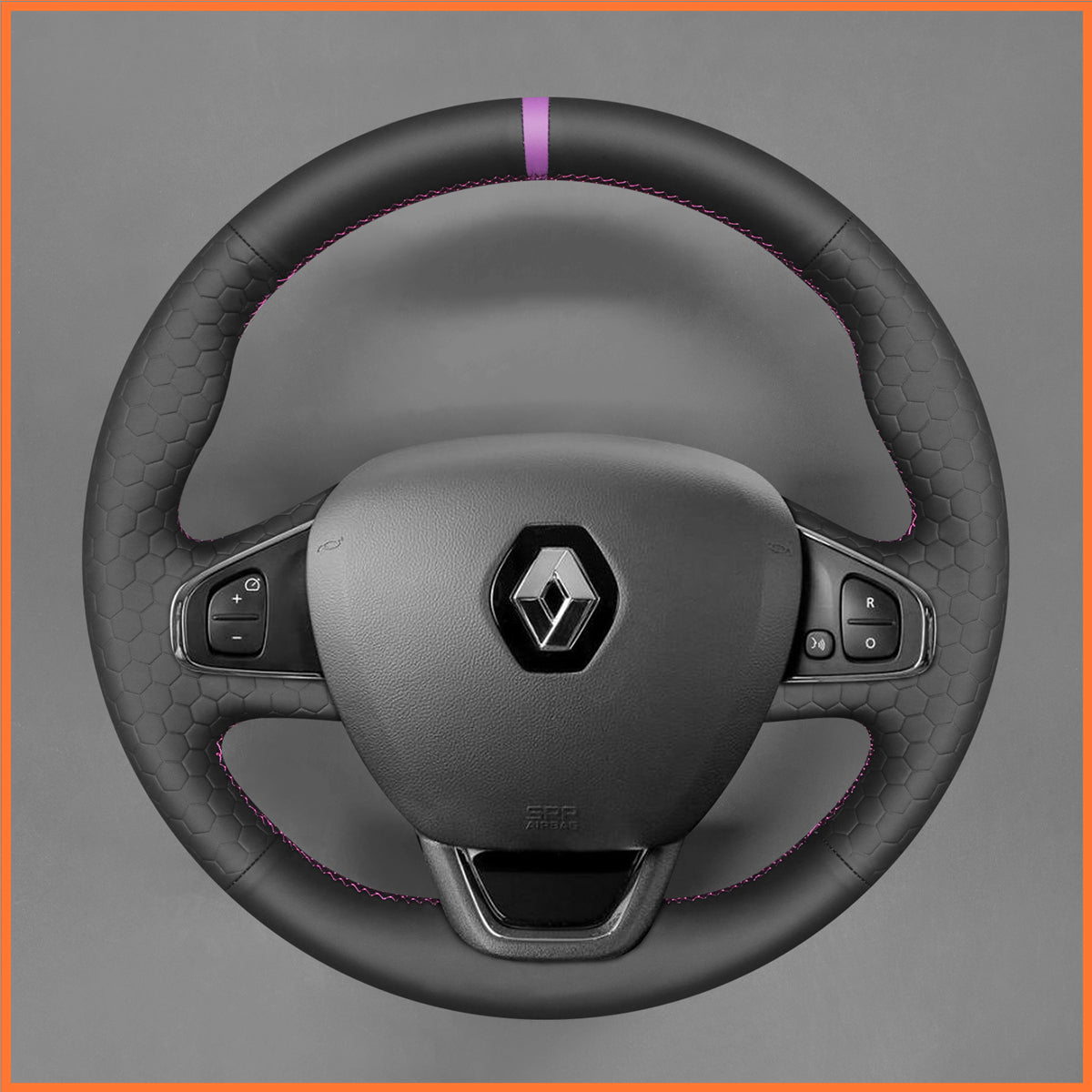 Funda de volante MEWANT para Renault Clio 4 (IV) 2016-2020 / Captur 2016-2020 / Kaptur 2016-2020
