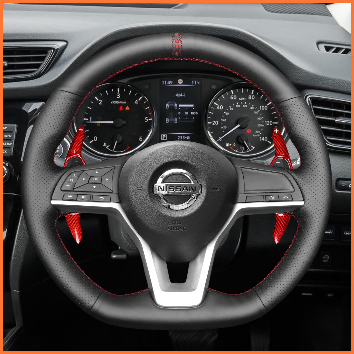 Schaltwippen für Nissan Qashqai II (J11) / X-Trail III (T32) / Juke II (F16) / Leaf II (ZE1) / Micra V (K14) 2017-2025 - Mewant.de