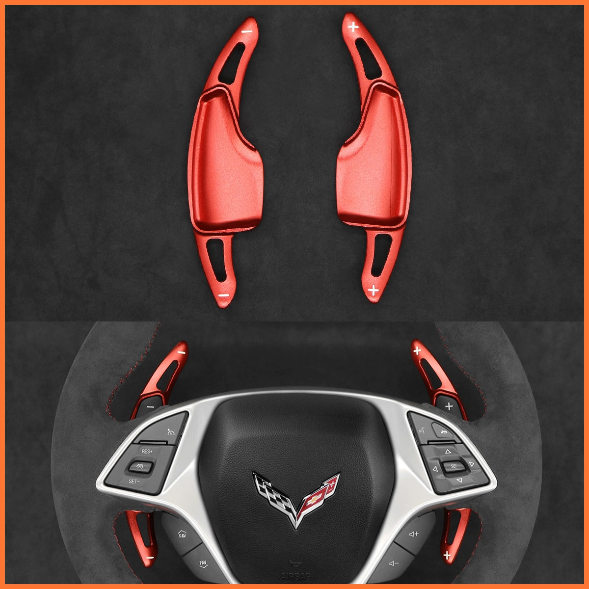 Schaltwippen für Chevrolet Corvette (C7) 2015-2020 - Mewant.de