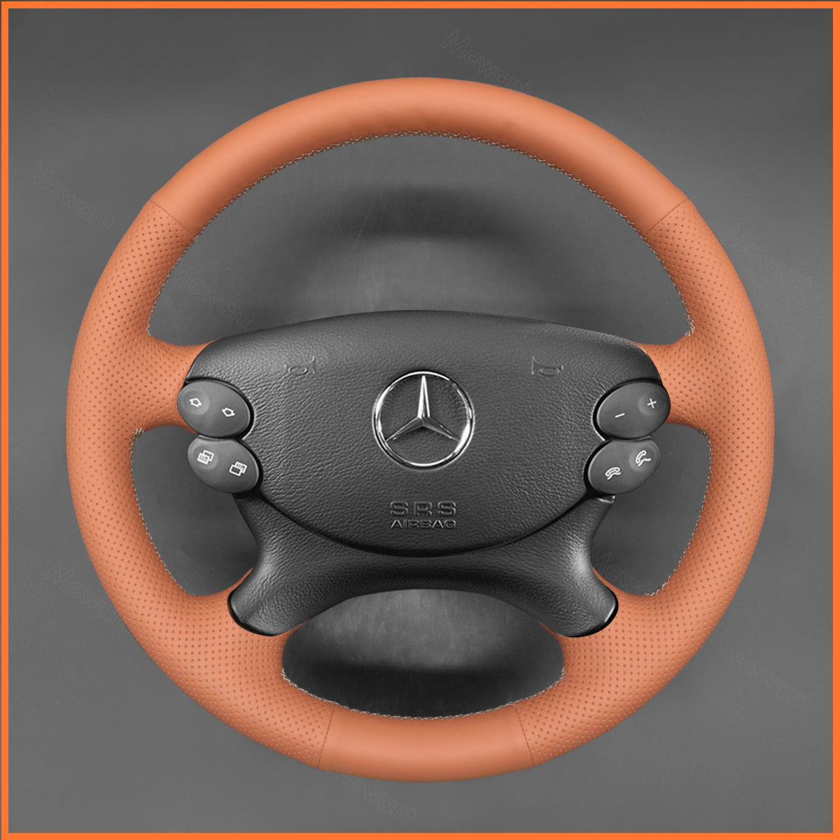 MEWANT Lenkradbezug für E-Class W211 2007-2009 / CLK-Class C209 2003-2009 / CLS-Class C219 2006-2008 / G-Class W463 2008-2012 / SL-Class R230 2003-2008 - Mewant.de