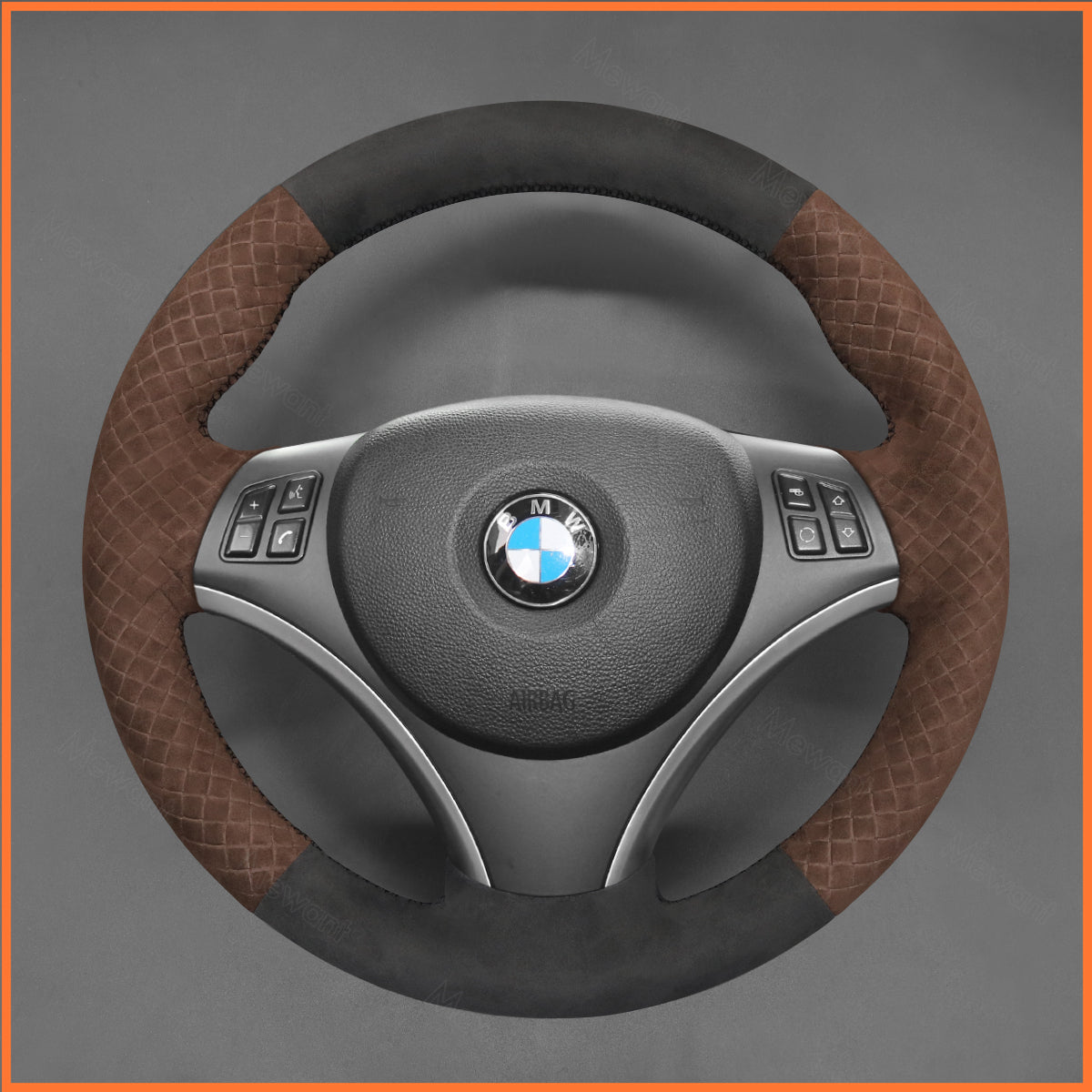 MEWANT Lenkradbezug für BMW 1 Series E81 E82 E87 E88 2008-2012 / 3 Series E90 E91 E92 E93 2006-2011 - Mewant.de