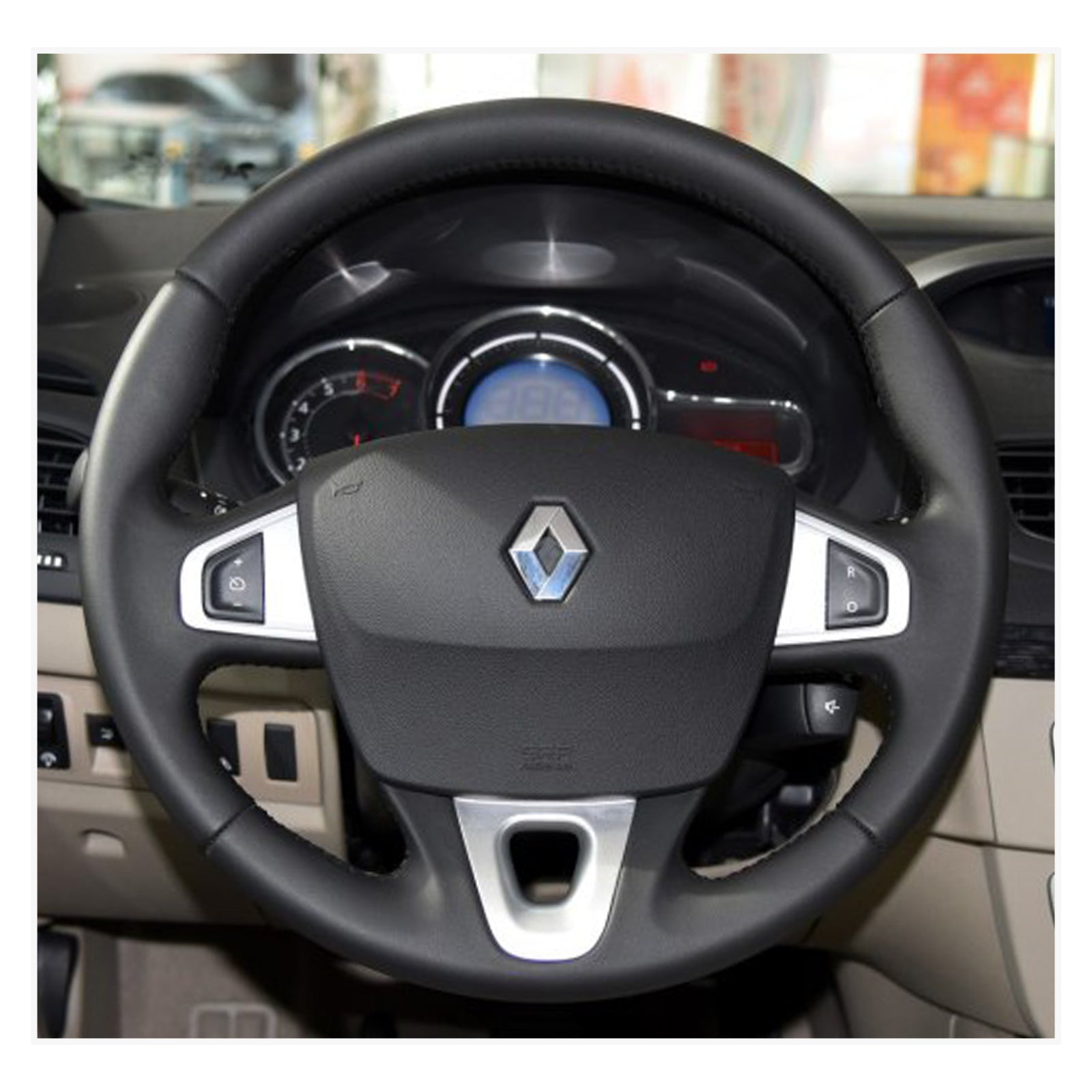 MEWANT Lenkradbezug für Renault Megane 3 2008-2016 / Scenic 3 (Grand Scenic) 2009-2016 / Kangoo 2 2014-2020 / Fluence (ZE) 2009-2015 - Mewant.de