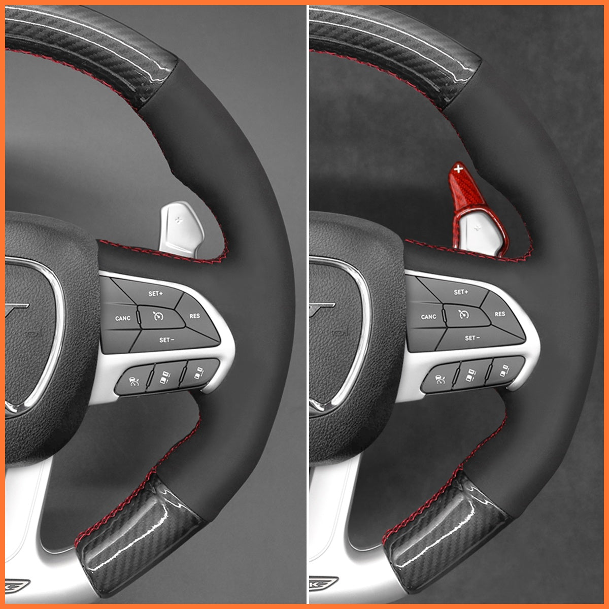 Schaltwippen für Dodge Challenger / Charger / Durango (SRT) 2015-2023 - Mewant.de