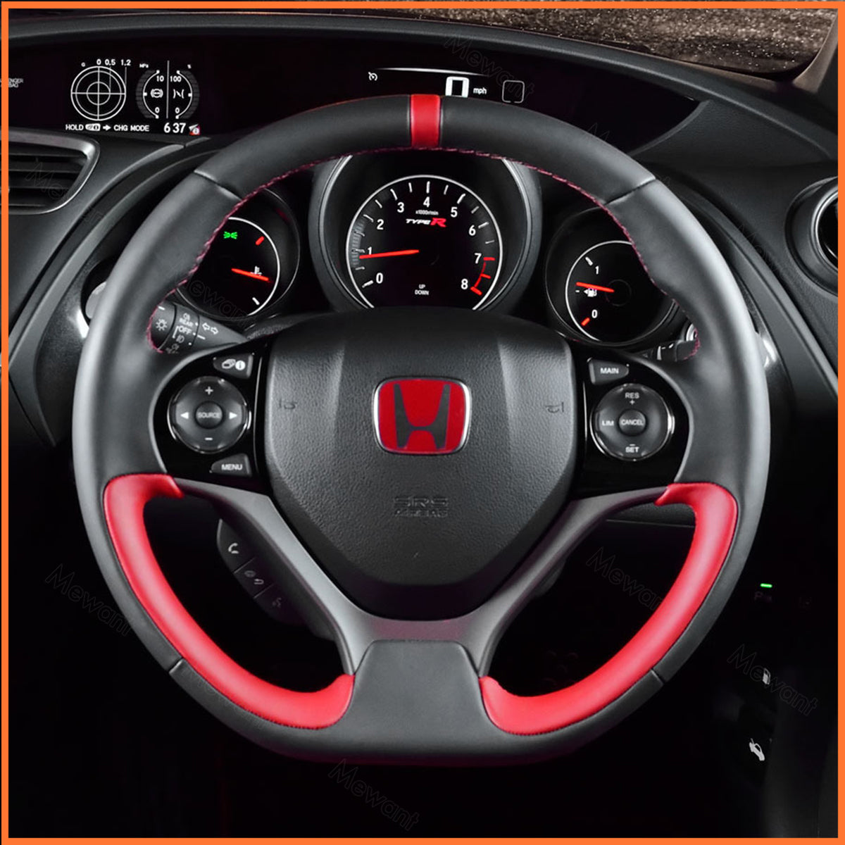 MEWANT Lenkradbezug für Honda Civic 9 Type R 2012-2017 - Mewant.de