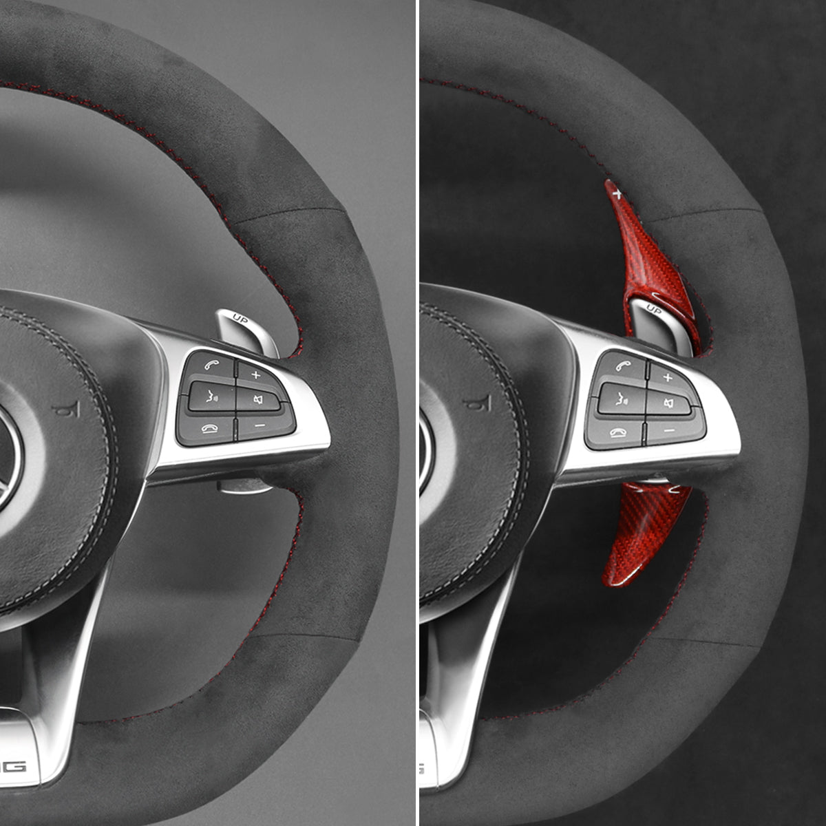 Schaltwippen für Mercedes Benz AMG C190 / C117 / C218 / C253 / W166 / W205 / W213 / W222 / R172 / R190 / X166 / X253 2015-2020 - Mewant.de