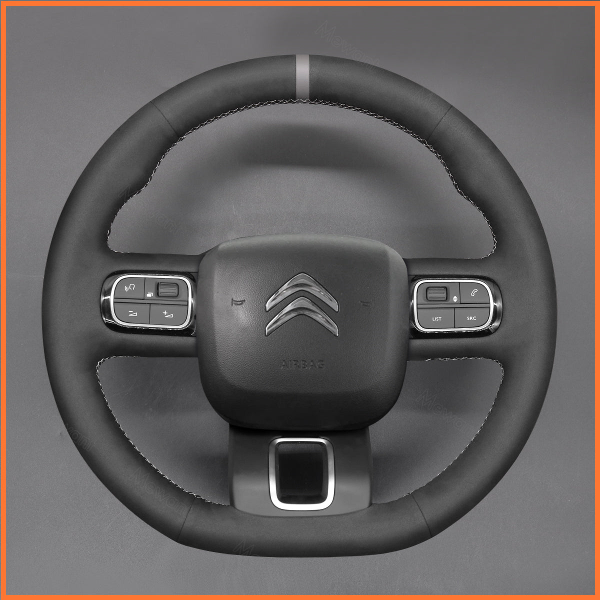 MEWANT Lenkradbezug für Citroen C3 2016-2022 / C3 Aircross 2017-2022 / C5 Aircross 2018-2022 / Berlingo 2018-2022 - Mewant.de