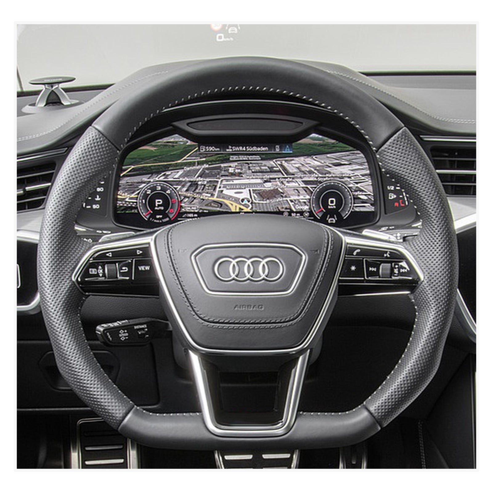 MEWANT Lenkradbezug für Audi A6 Avant Allroad (C8/4K) / A7 (4K8) / S6 (C8/4K) / RS 6 (C8/4K) 2018-2022 - Mewant.de