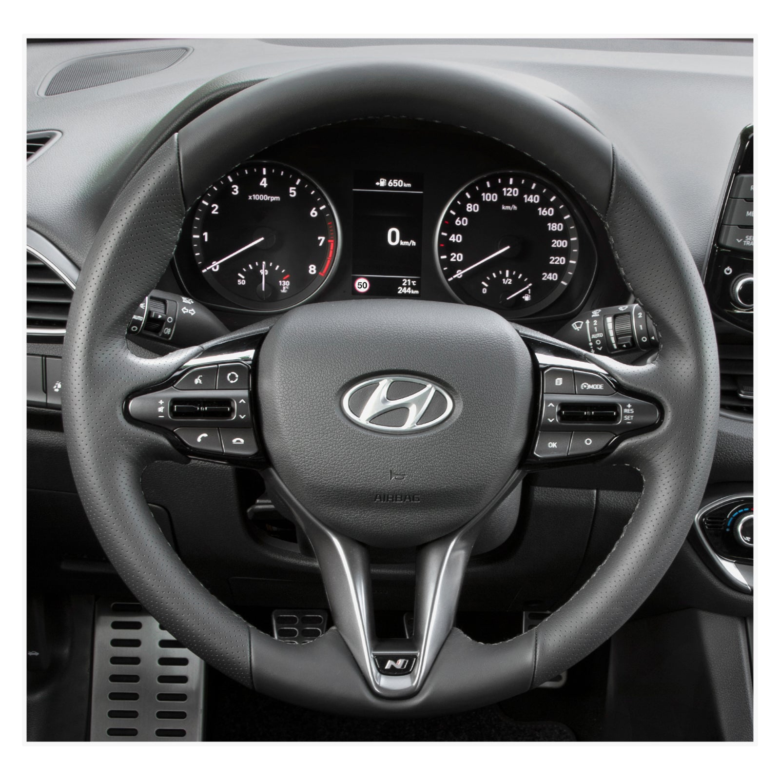 MEWANT Lenkradbezug für Hyundai Elantra N Line 2021-2024 / Elantra N 2022-2023 / Kona N 2022-2023 / Veloster N 2019-2022 - Mewant.de