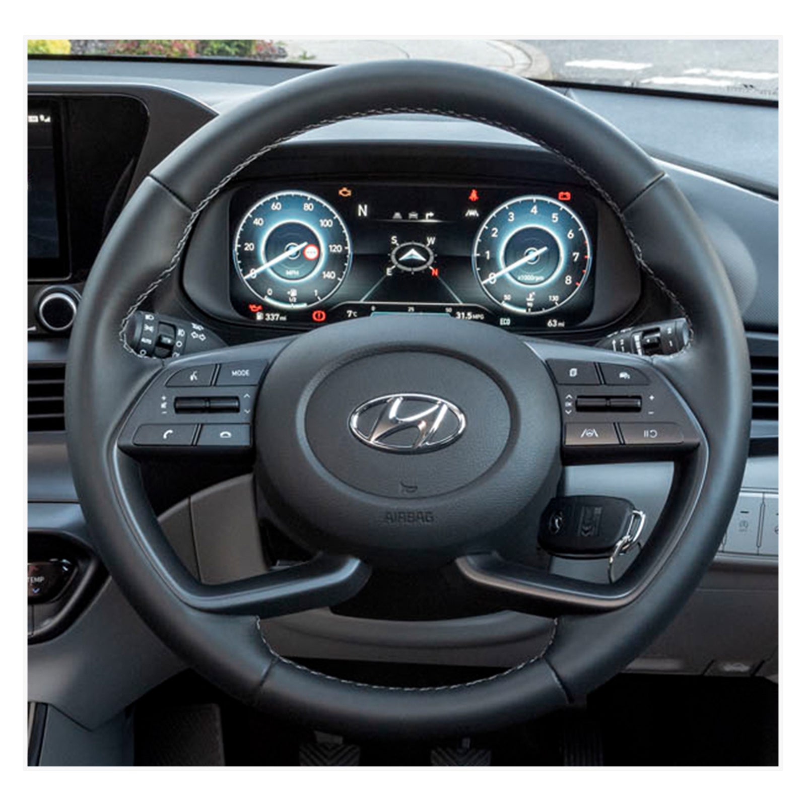 MEWANT Lenkradbezug für Hyundai i20 III 2020-2023 / Bayon 2021-2024 - Mewant.de