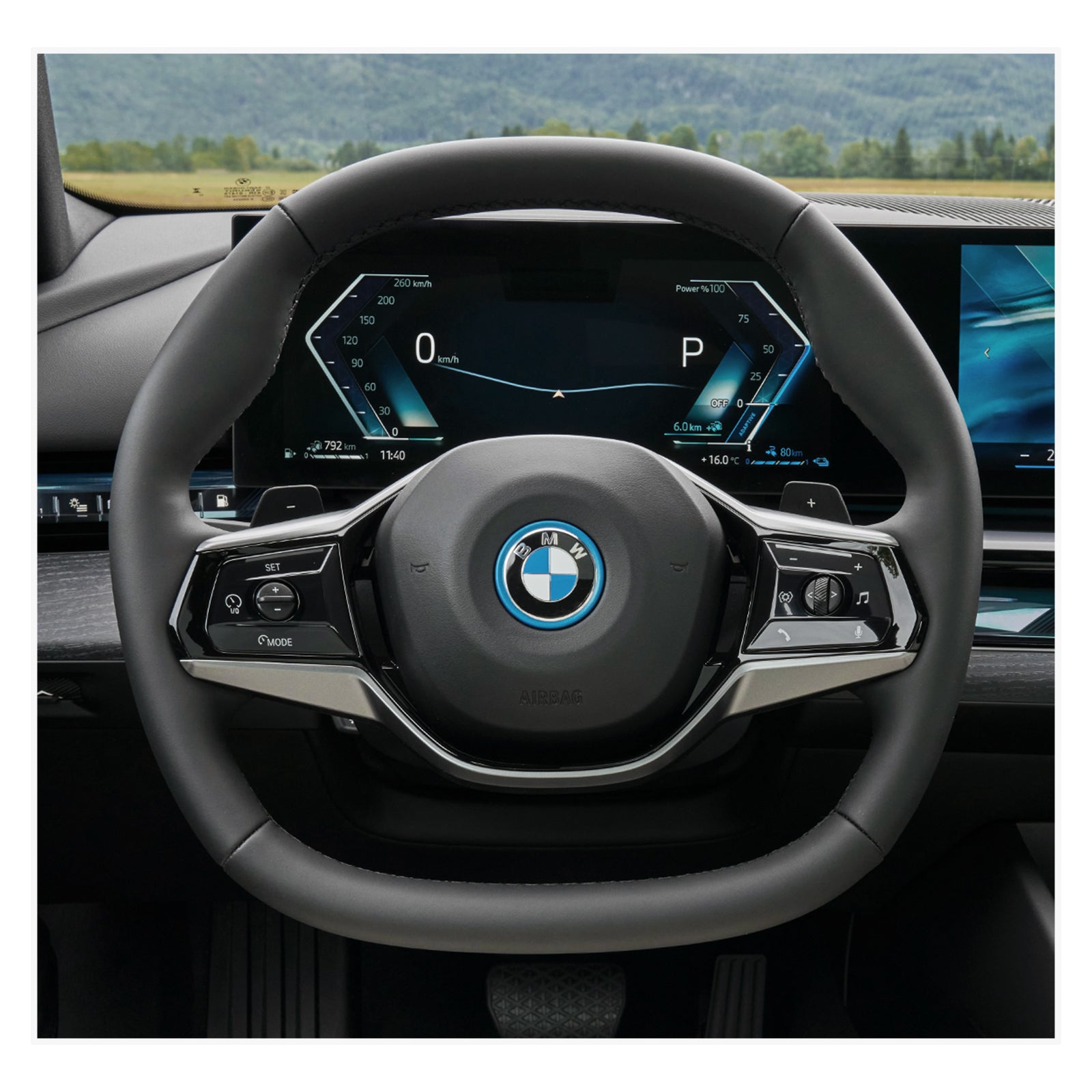 MEWANT Funda para volante para BMW G60 Berlina / G61 Touring / i5 G60 G61 2023-2024