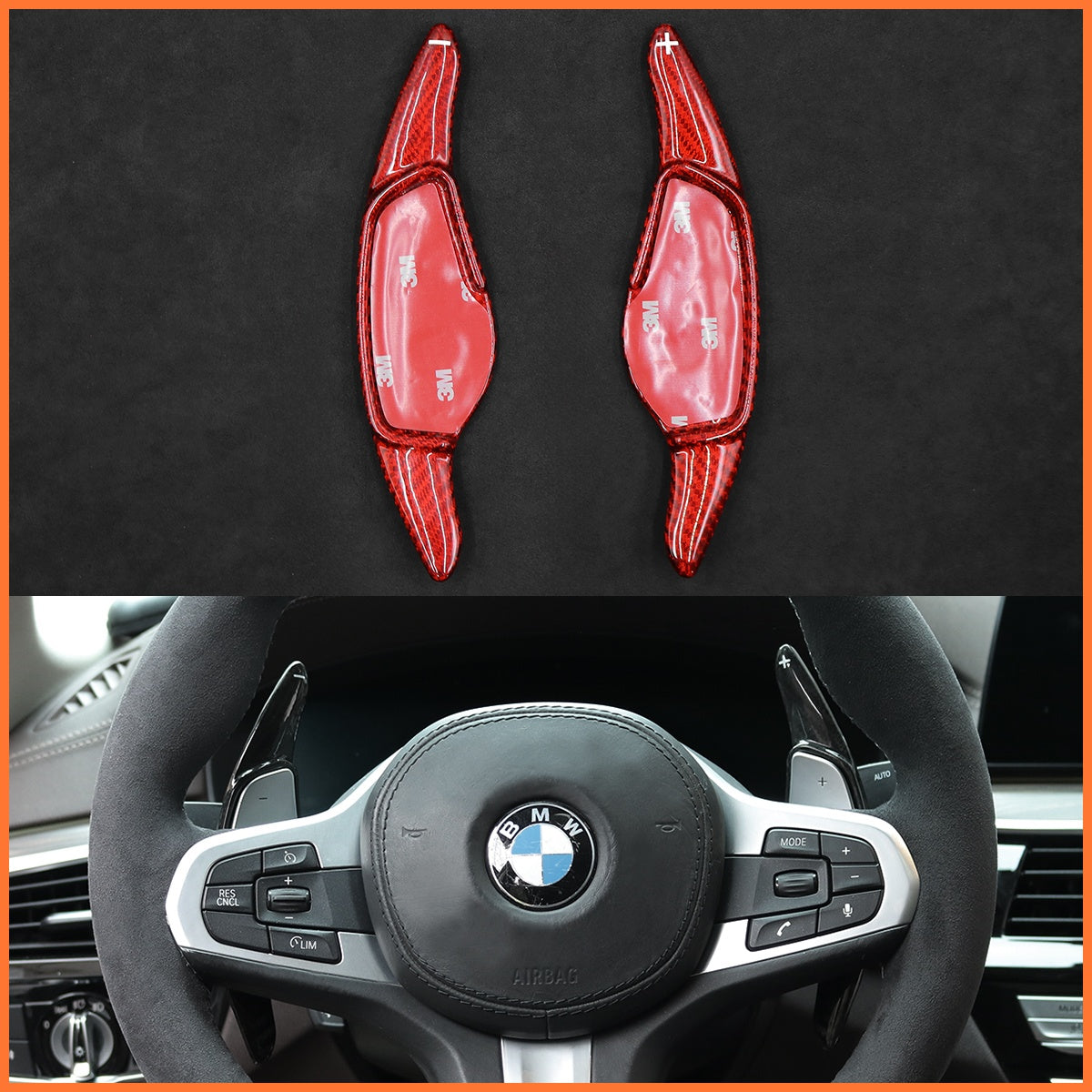 Schaltwippen für BMW M3 / M4 / M5 / M8 / X4 / X5 / X6 M 2019-2023 - Mewant.de