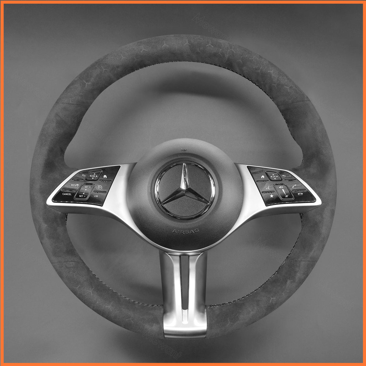 MEWANT Lenkradbezug für Mercedes-Benz (W177/V177) (W247) (W206) CLA-Class (C118) 2023-2024 EQA (H243) 2024 EQB (X243) 2024 EQE (V295) EQV W447 GLA-Class H247 GLB-Class X247 GLC-Class X254 V-Class (W447) - Mewant.de