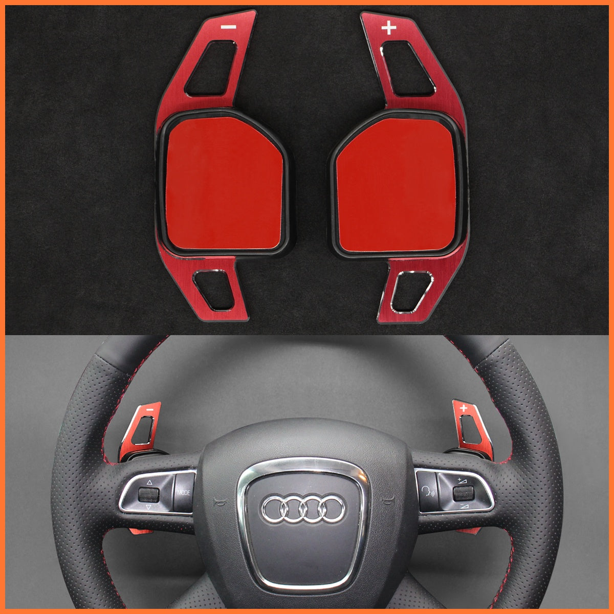 Schaltwippen für Audi A3 / A4 / A6 / A8 / Q5 / Q7 / S8 2006-2013 - Mewant.de
