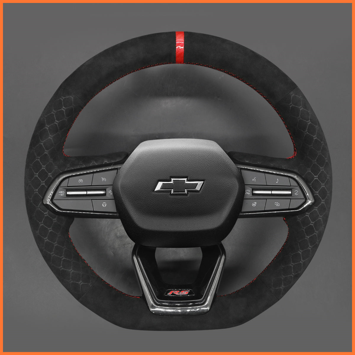 Funda de volante MEWANT para Chevrolet Equinox RS 2025 Silverado EV RST 2024-2025