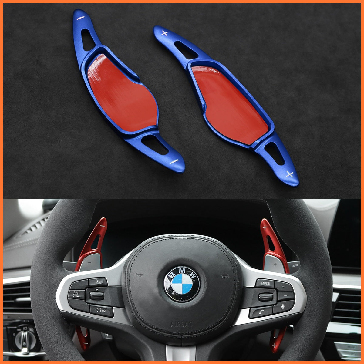 Schaltwippen für BMW M3 / M4 / M5 / M8 / X4 / X5 / X6 M 2019-2023 - Mewant.de