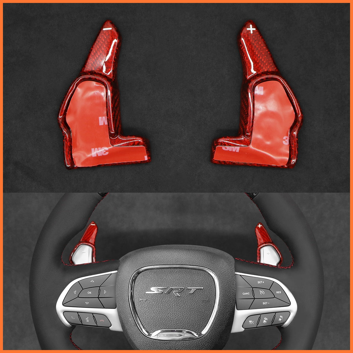 Schaltwippen für Dodge Challenger / Charger / Durango (SRT) 2015-2023 - Mewant.de