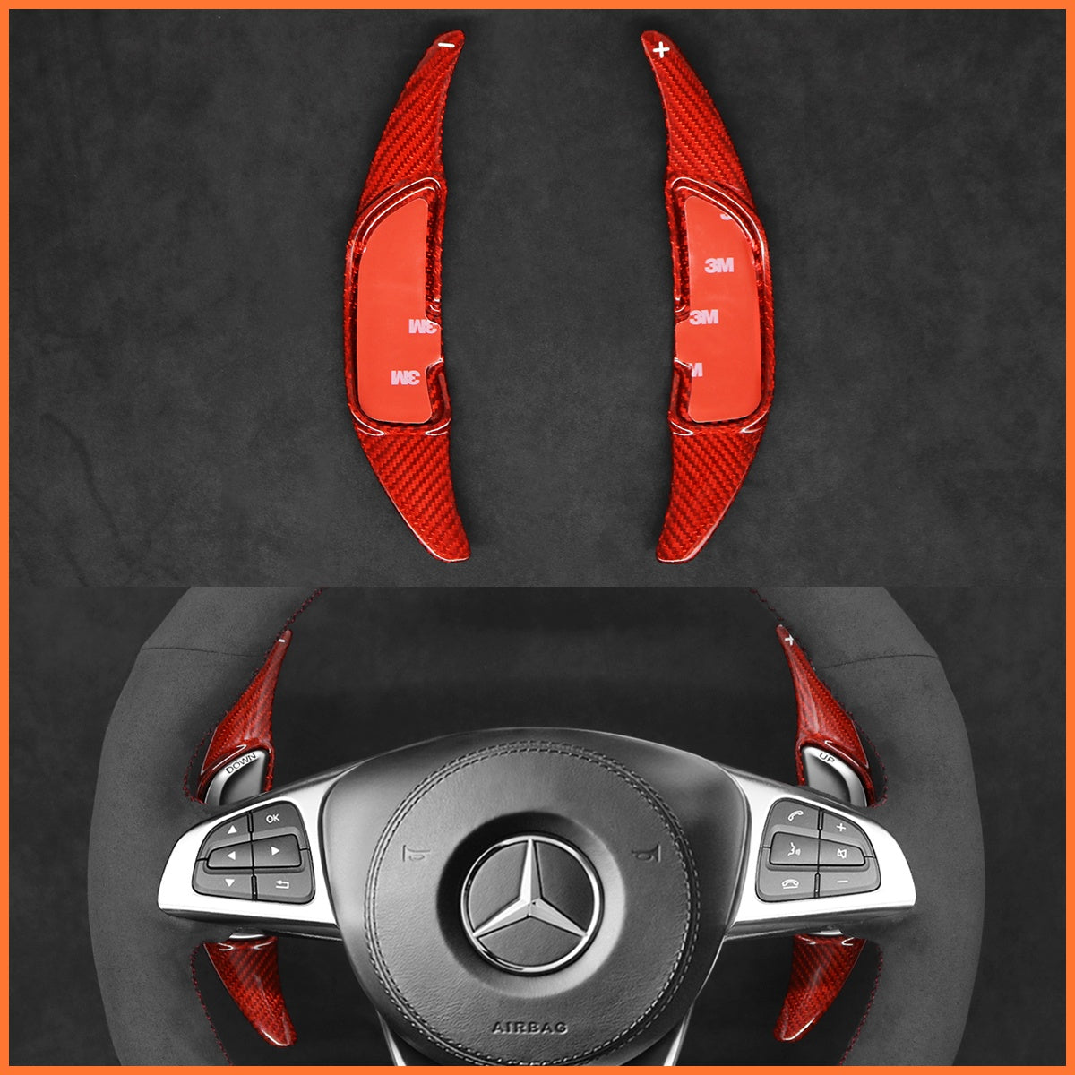 Schaltwippen für Mercedes Benz AMG C190 / C117 / C218 / C253 / W166 / W205 / W213 / W222 / R172 / R190 / X166 / X253 2015-2020 - Mewant.de