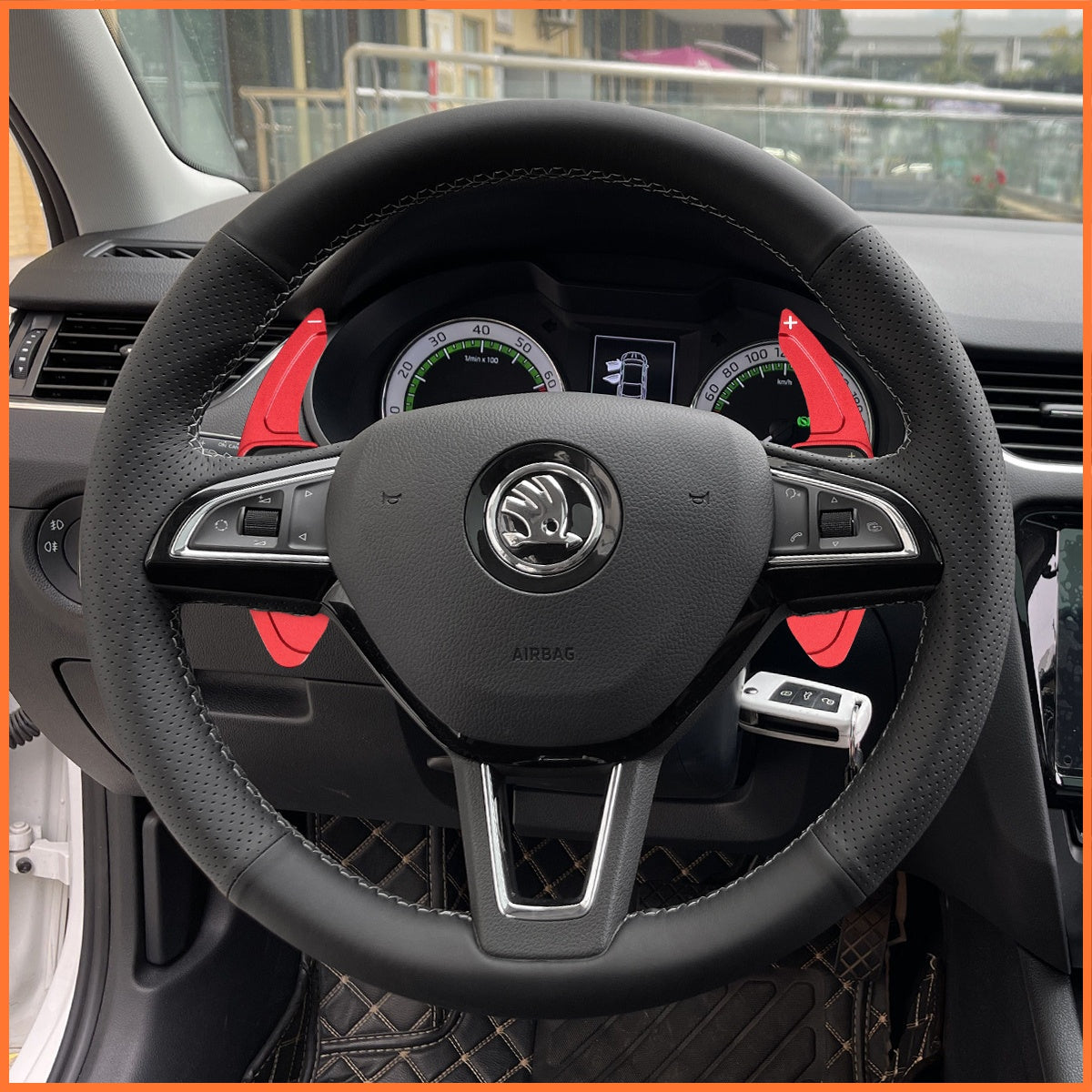 Schaltwippen für Skoda Citigo / Fabia / Karoq / Rapid / Roomster / Octavia / Superb / Yeti / Kodiaq / Scala 2013-2019 - Mewant.de