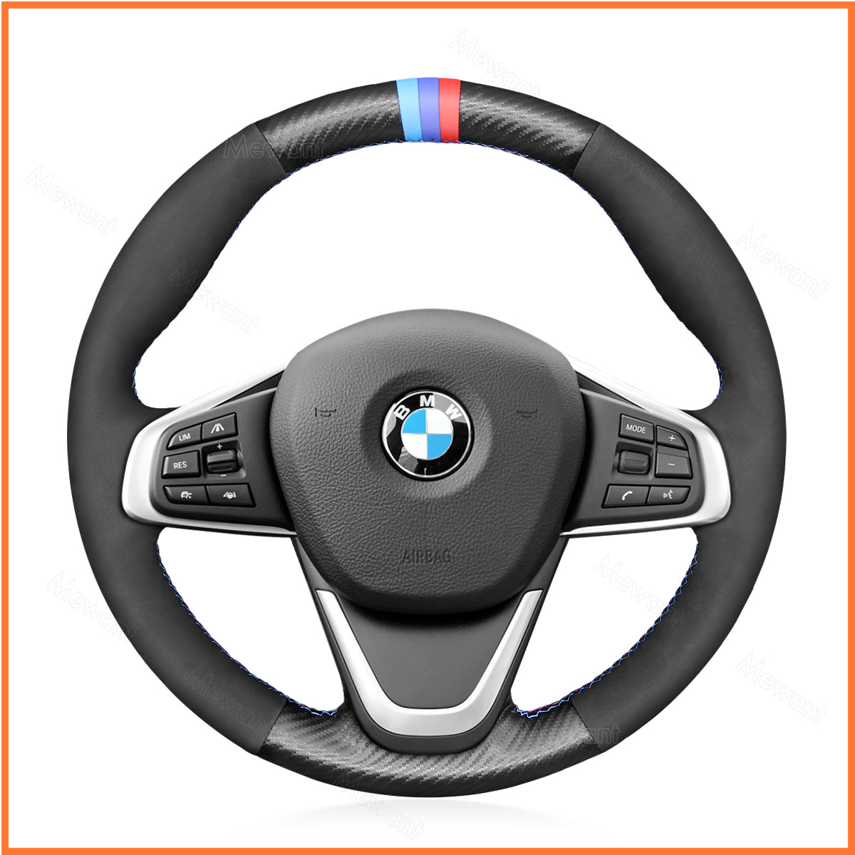 MEWANT Lenkradbezug für BMW 2 Series F45 F46 / X1 F48 / X2 F39 2014-2022 - Mewant.de