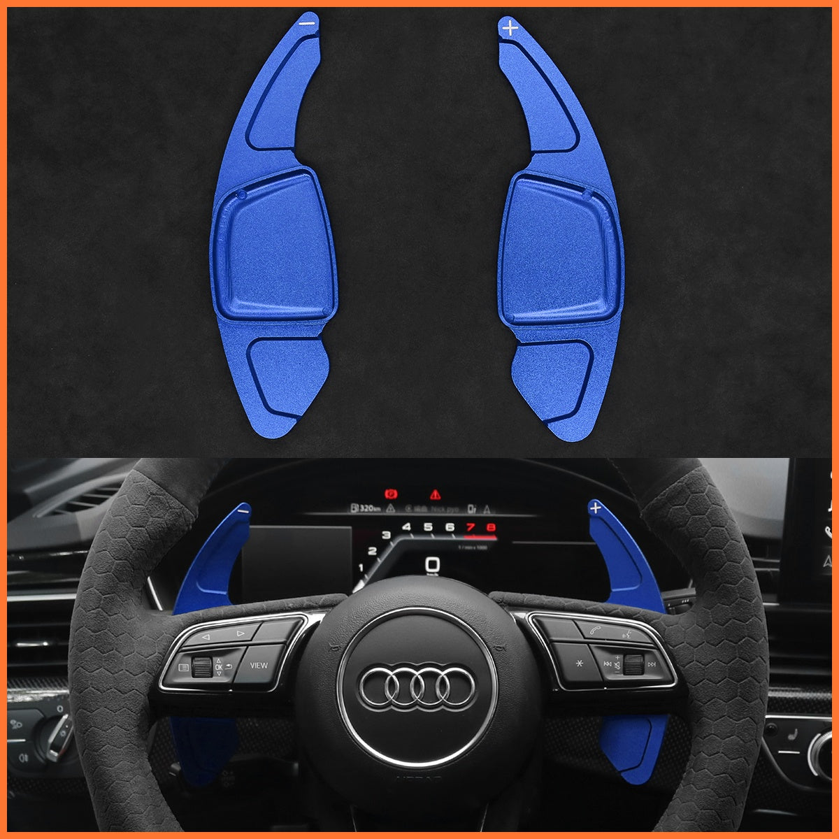 Schaltwippen für Audi A1 / A3 / A4 / A5 / S3 / S4 / S5 / RS4 2015-2022 - Mewant.de
