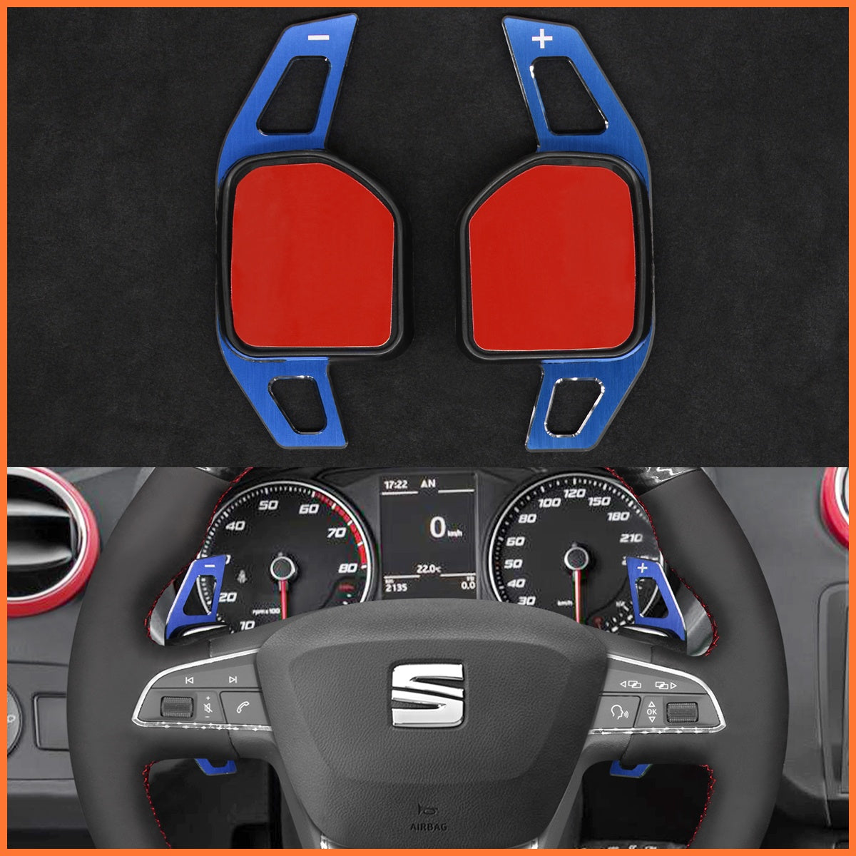 Schaltwippen für SEAT Leon / Ibiza / Alhambra / Toledo FR / Arona / Ateca FR-Line 2014-2022 - Mewant.de