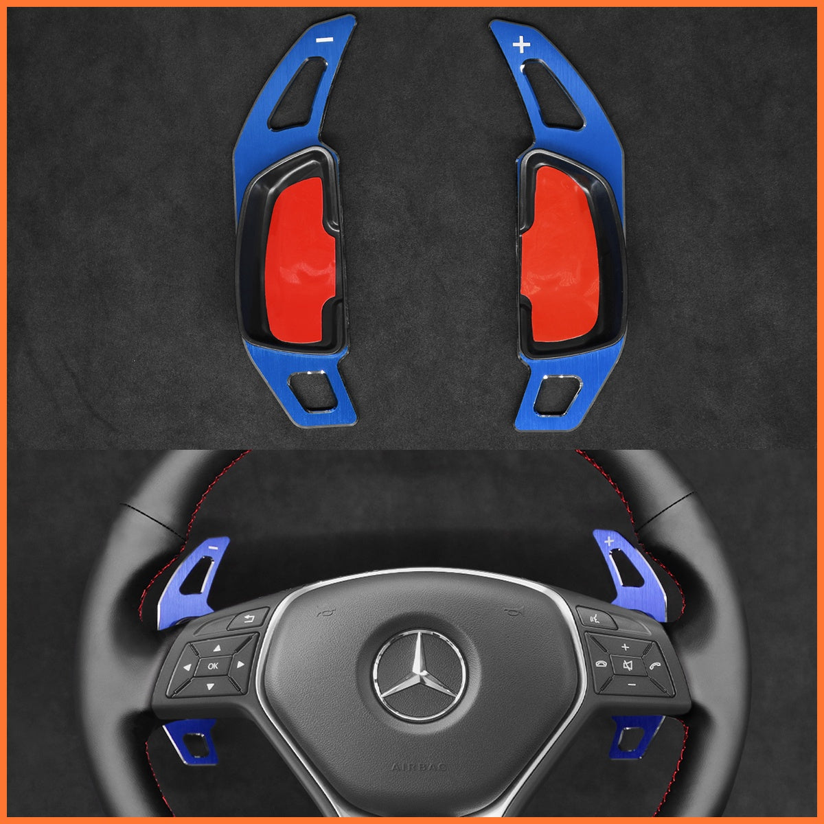 Schaltwippen für Mercedes Benz C117 / C218 / W204 / W212 / W246 / X156 / X204 2012-2017 - Mewant.de