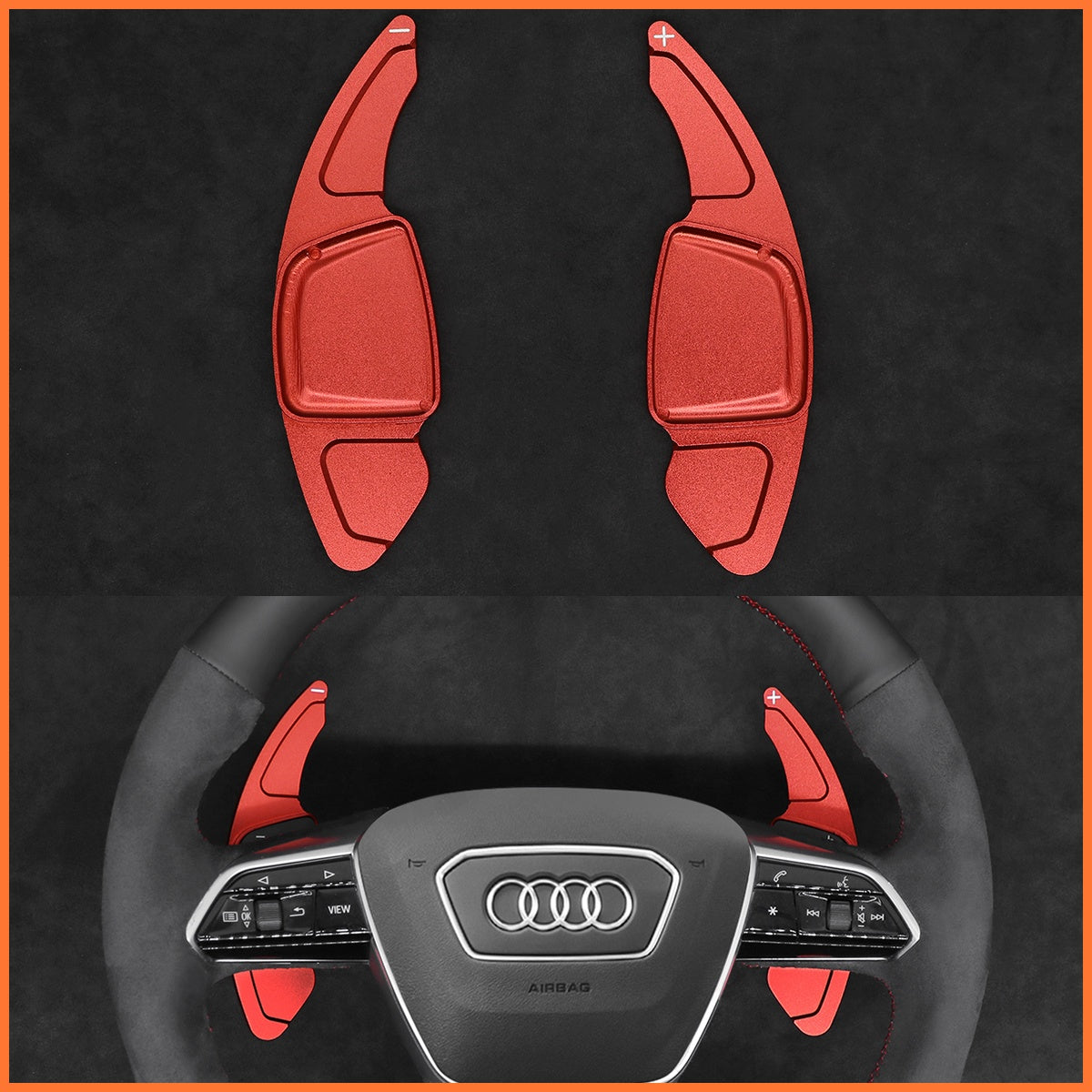 Schaltwippen für Audi A6 / A7 / A8 / S6 / S7 / S8 / RS6 / RS7 / e-tron GT 2018-2023 - Mewant.de