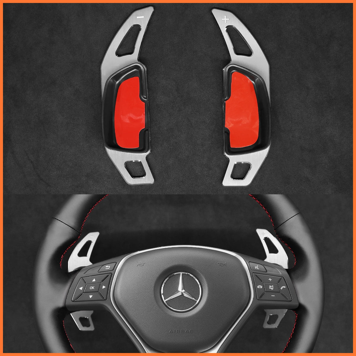 Schaltwippen für Mercedes Benz C117 / C218 / W204 / W212 / W246 / X156 / X204 2012-2017 - Mewant.de