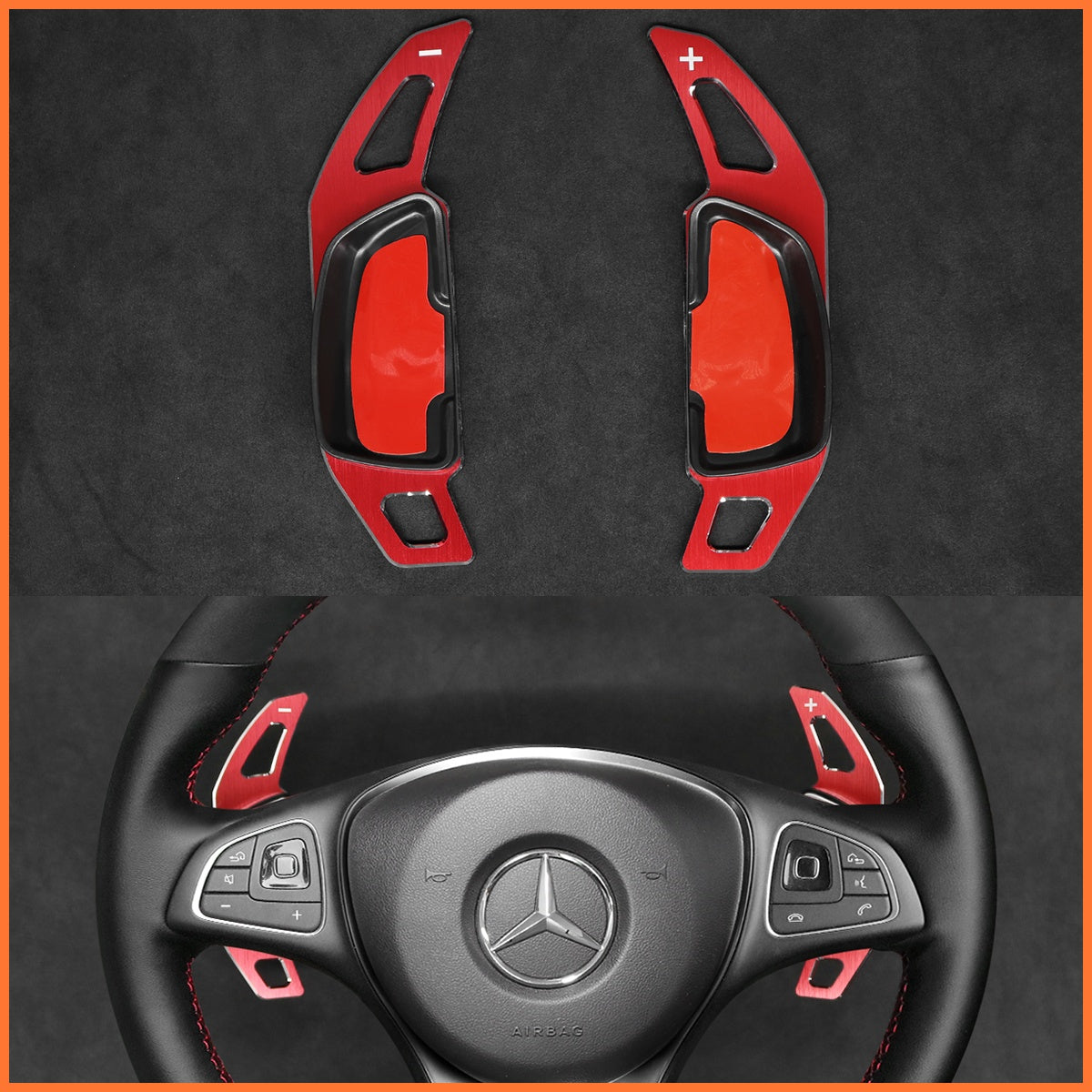 Schaltwippen für Mercedes Benz C117 / C218 / W176 / W205 / W213 / W218 / W246 / W253 / W447 / X166 / X253 2014-2023 - Mewant.de
