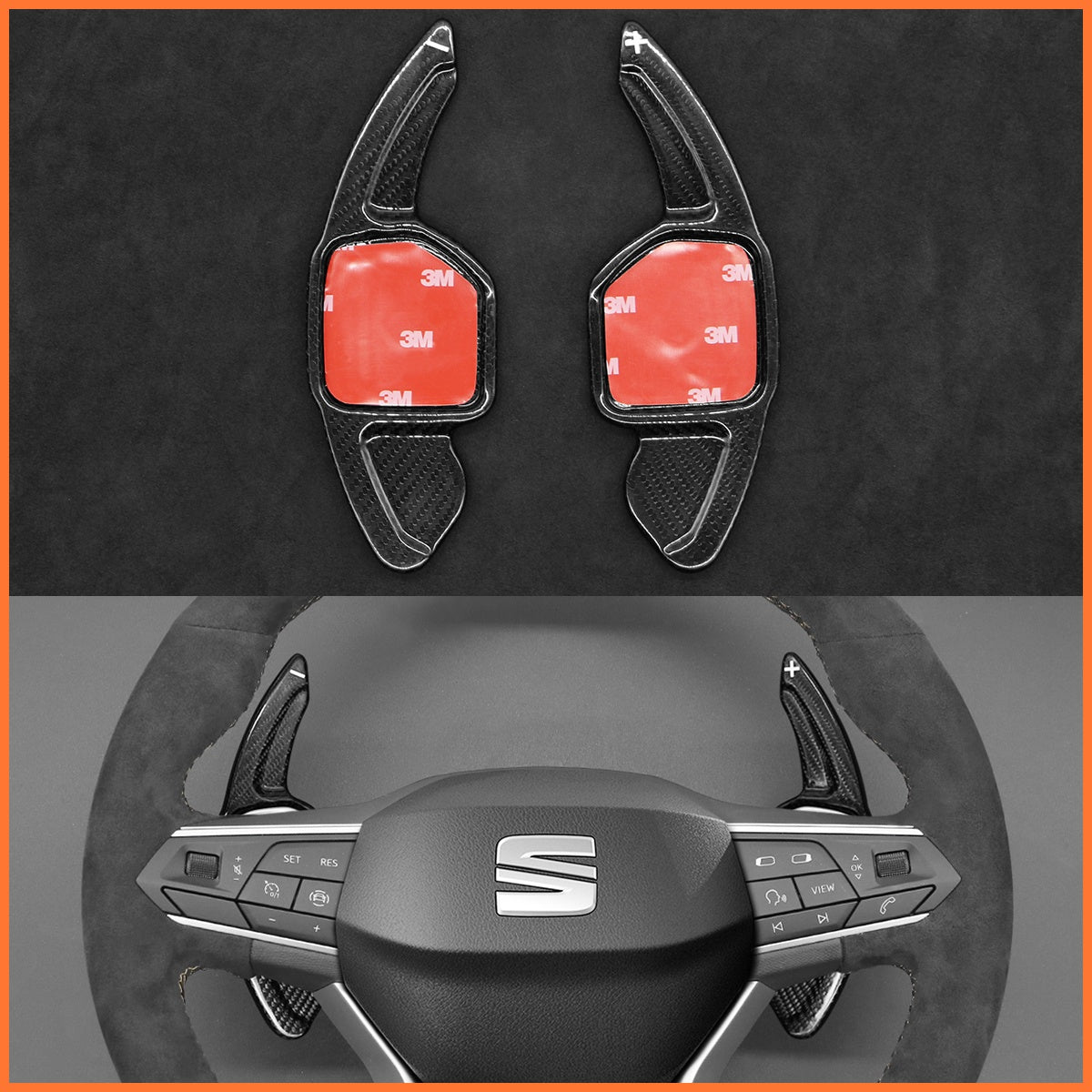 Schaltwippen für SEAT Leon IV / Ibiza 6F / Ateca / Arona / Tarraco 2020-2023 - Mewant.de