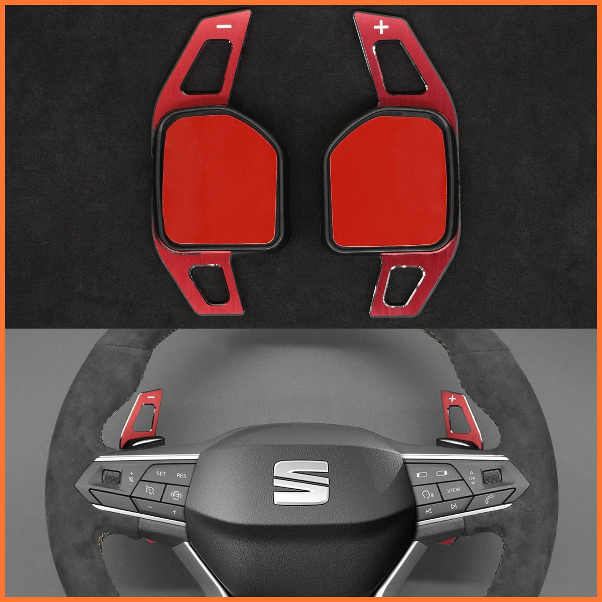 Schaltwippen für SEAT Leon IV / Ibiza 6F / Ateca / Arona / Tarraco 2020-2023 - Mewant.de