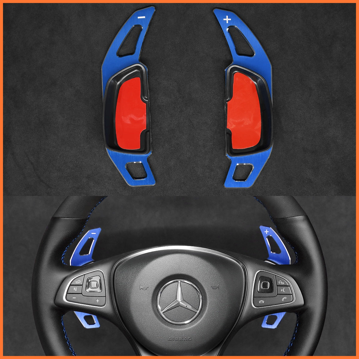 Schaltwippen für Mercedes Benz C117 / C218 / W176 / W205 / W213 / W218 / W246 / W253 / W447 / X166 / X253 2014-2023 - Mewant.de