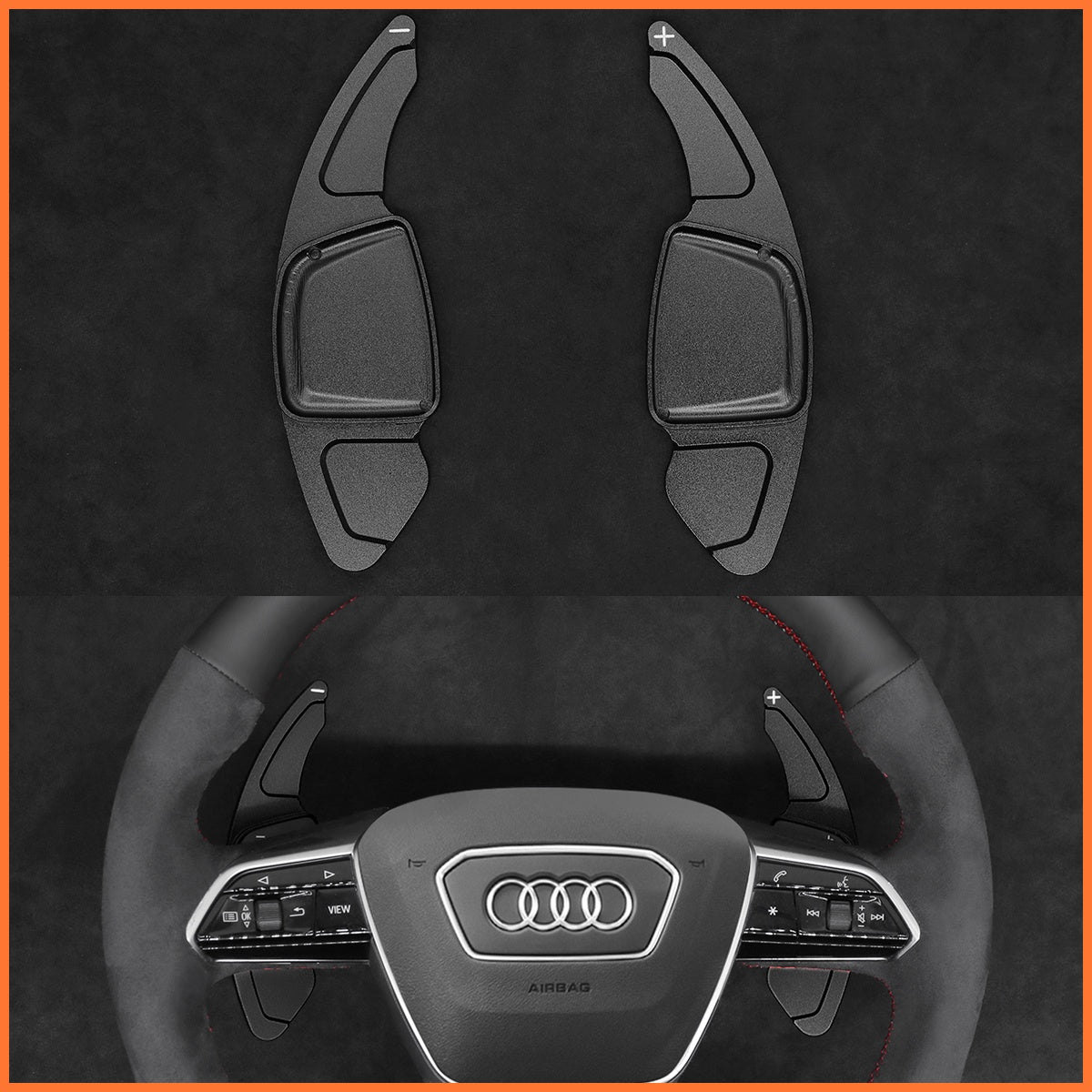 Schaltwippen für Audi A6 / A7 / A8 / S6 / S7 / S8 / RS6 / RS7 / e-tron GT 2018-2023 - Mewant.de