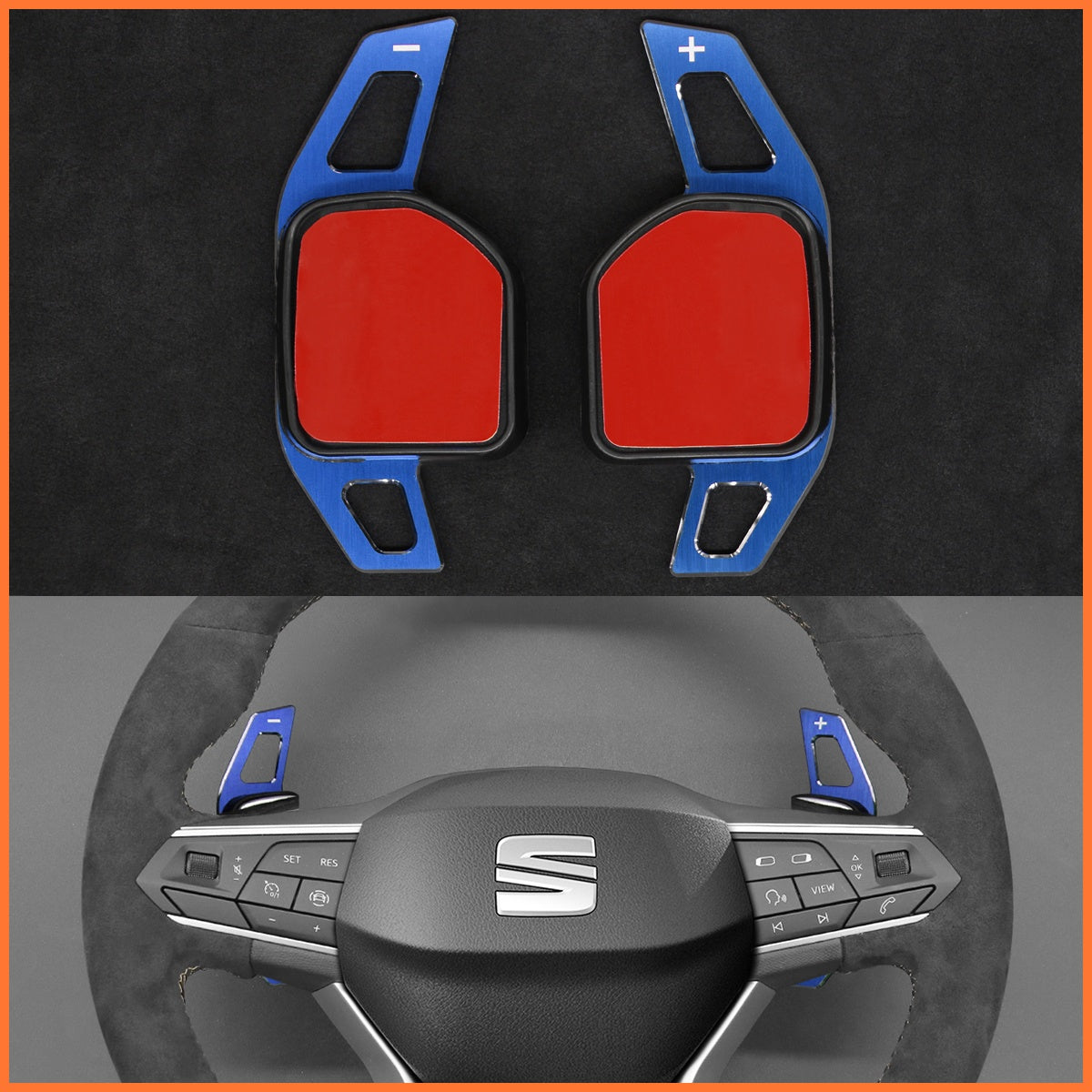 Schaltwippen für SEAT Leon IV / Ibiza 6F / Ateca / Arona / Tarraco 2020-2023 - Mewant.de