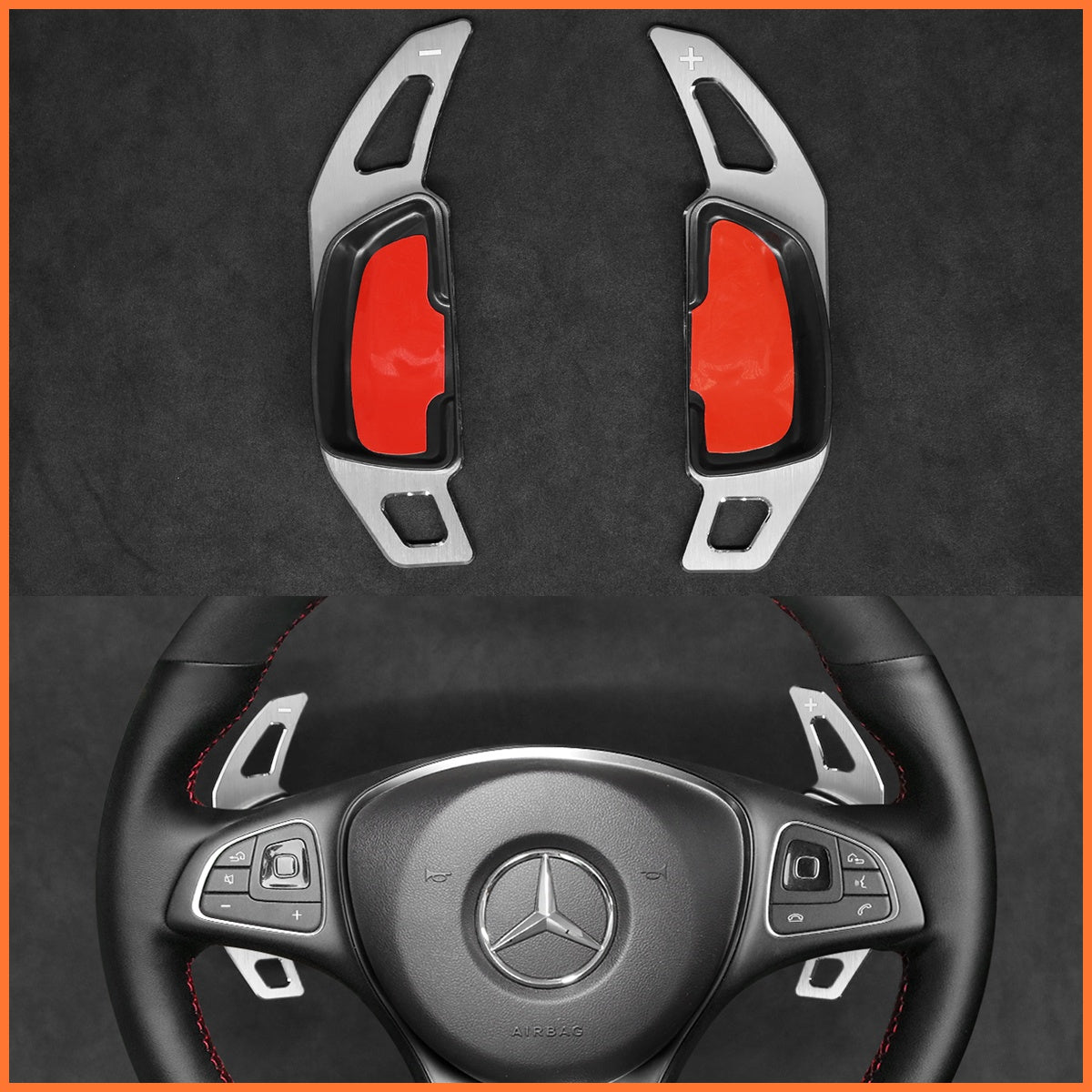 Schaltwippen für Mercedes Benz C117 / C218 / W176 / W205 / W213 / W218 / W246 / W253 / W447 / X166 / X253 2014-2023 - Mewant.de
