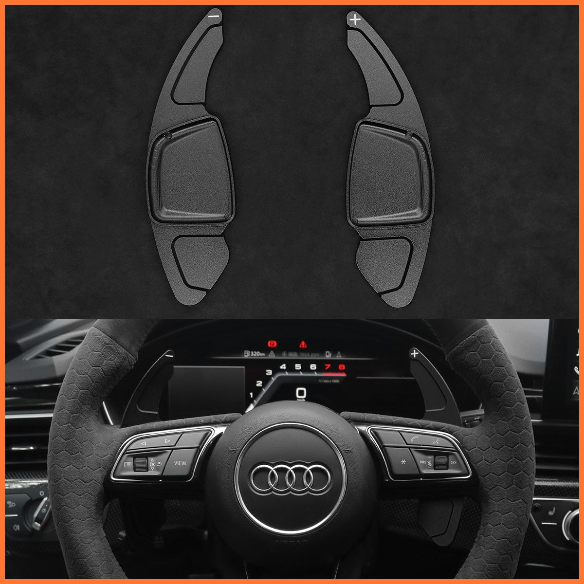 Schaltwippen für Audi A1 / A3 / A4 / A5 / S3 / S4 / S5 / RS4 2015-2022 - Mewant.de