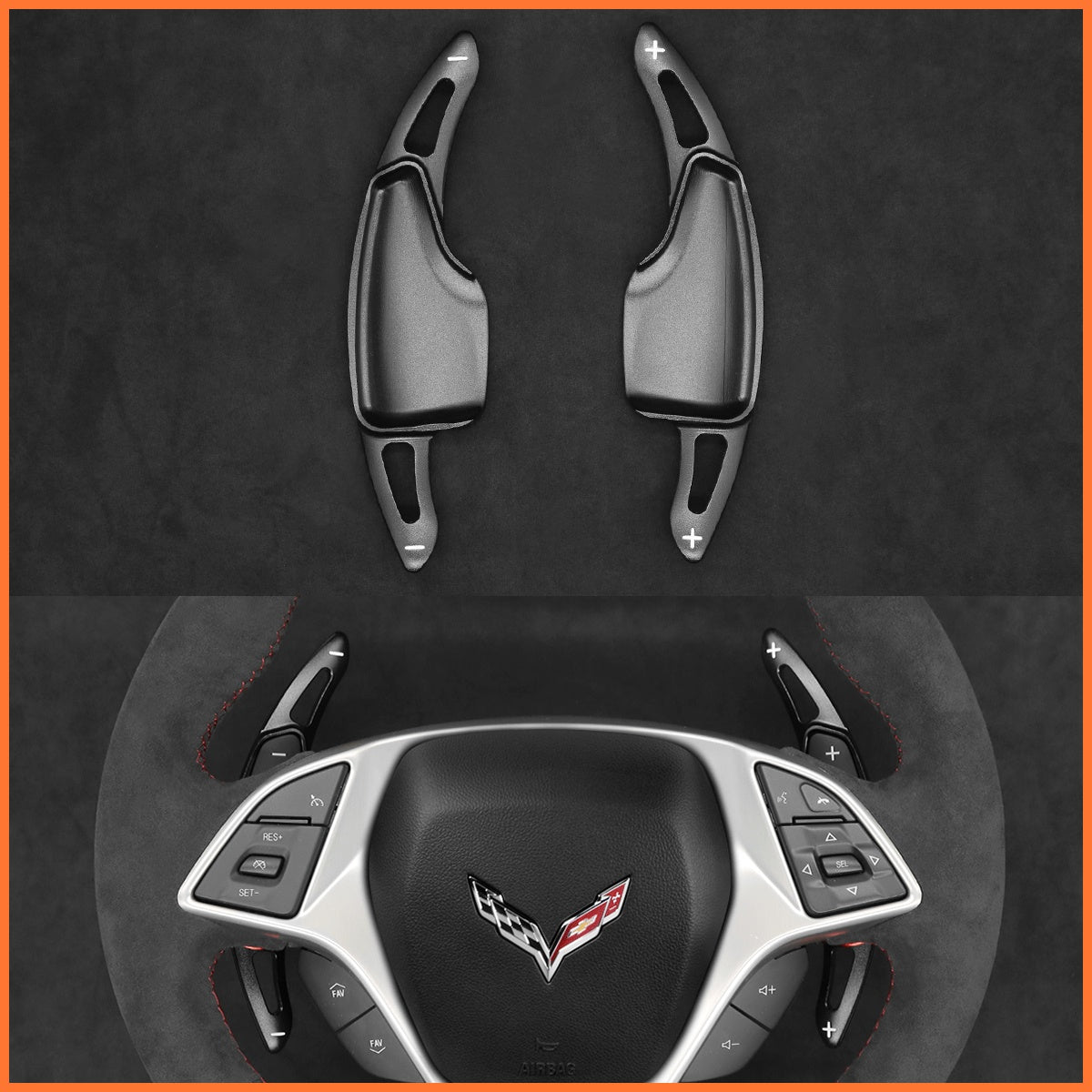 Schaltwippen für Chevrolet Corvette (C7) 2015-2020 - Mewant.de