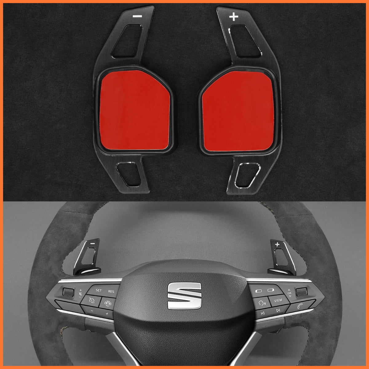 Schaltwippen für SEAT Leon IV / Ibiza 6F / Ateca / Arona / Tarraco 2020-2023 - Mewant.de