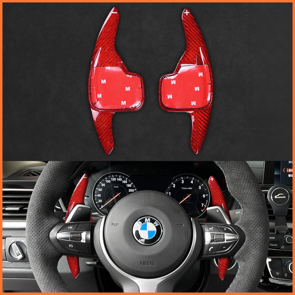 Schaltwippen für BMW M Sport F07 / F10 / F12 / F20 / F21 / F30 / F33 / X3 / X4 / X5 / M140i / M50d 2012-2020 - Mewant.de