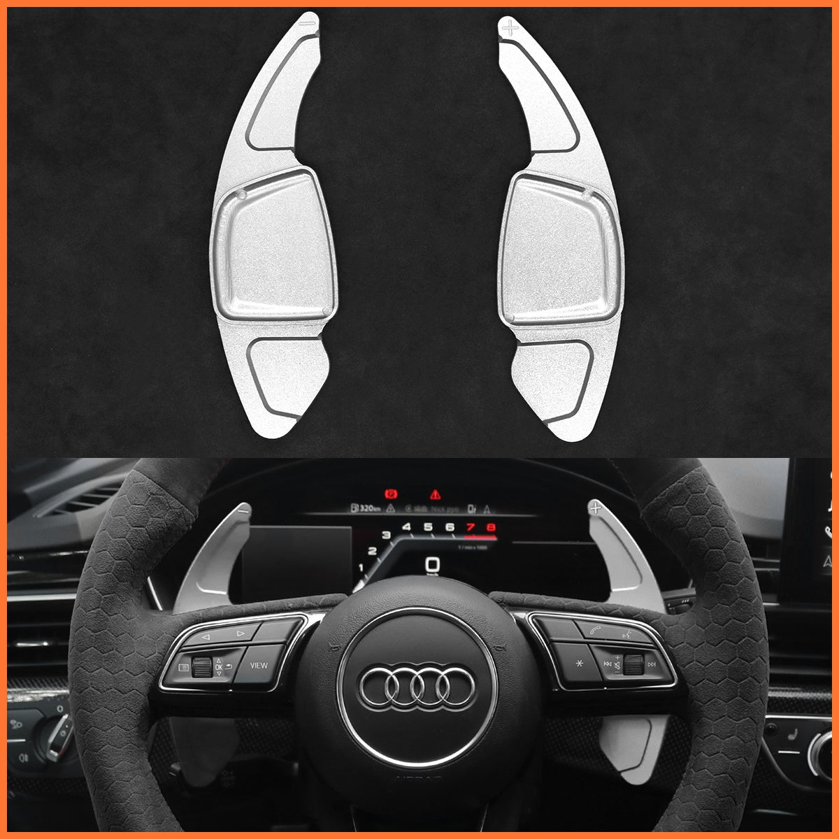 Schaltwippen für Audi A1 / A3 / A4 / A5 / S3 / S4 / S5 / RS4 2015-2022 - Mewant.de