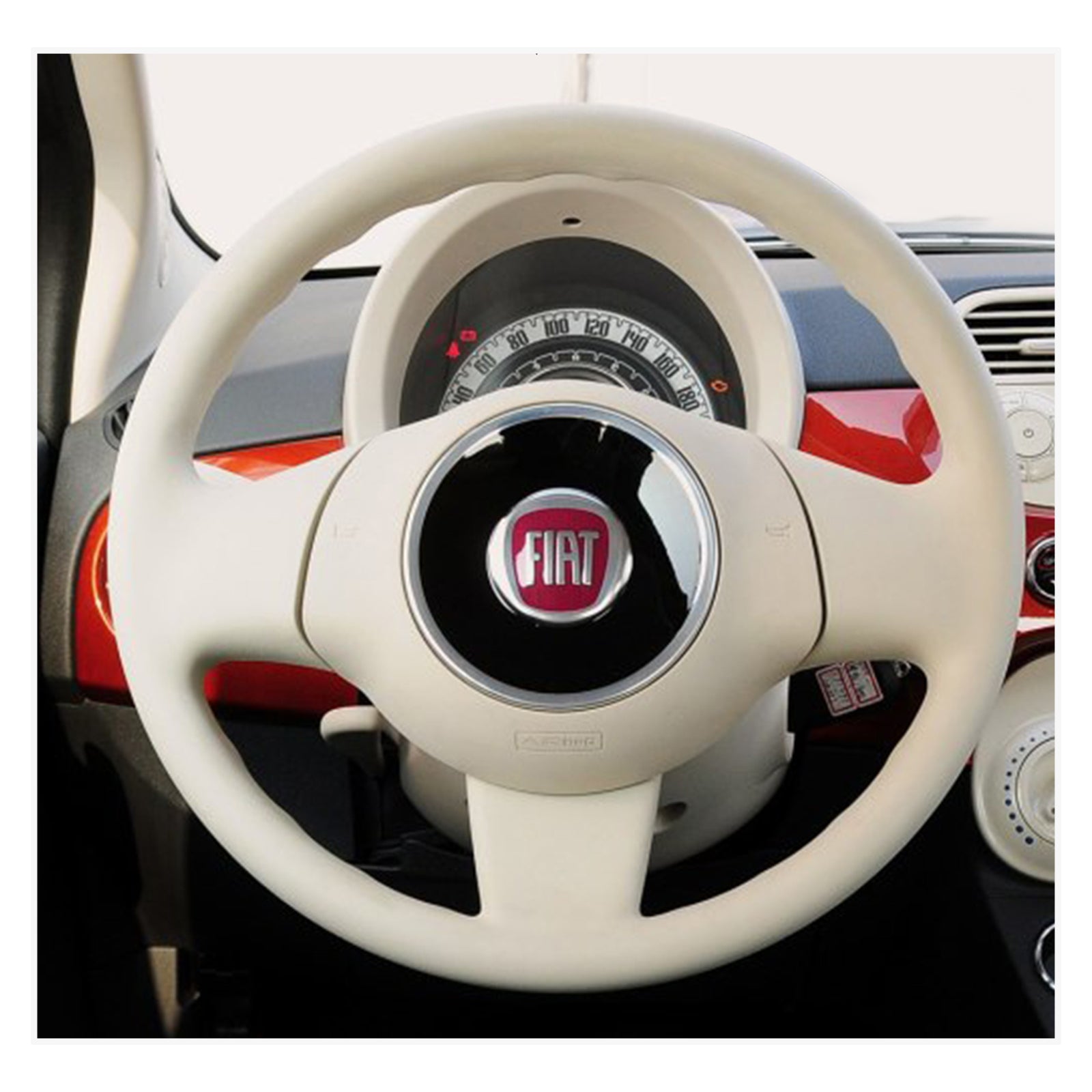 MEWANT Lenkradbezug für Fiat 500 2007-2015 / Fiat 500e 2014-2018 / Fiat 500C 2014-2017 - Mewant.de