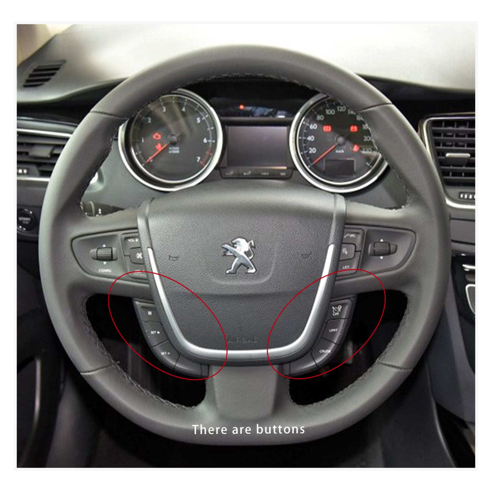 MEWANT Lenkradbezug für Peugeot 508 2011-2018 / 508 SW 2011-2018 - Mewant.de