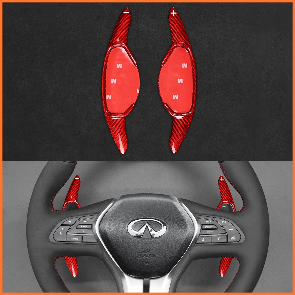 Schaltwippen für Infiniti Q50 / Q60 / QX50 / QX55 2017-2022 - Mewant.de