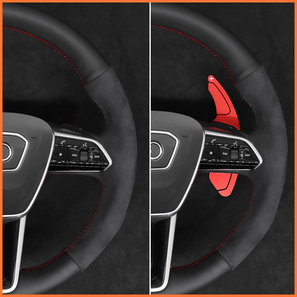 Schaltwippen für Audi A6 / A7 / A8 / S6 / S7 / S8 / RS6 / RS7 / e-tron GT 2018-2023 - Mewant.de