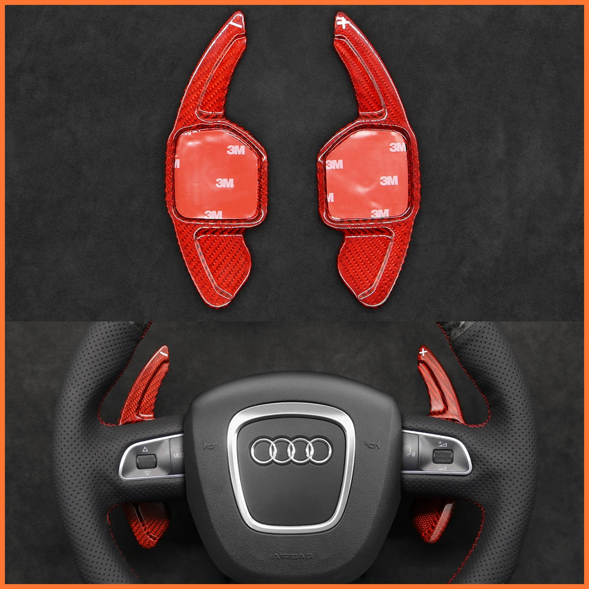 Schaltwippen für Audi A3 / A4 / A5 / A8 / S4 / S5 / S6 / S8 2005-2013 - Mewant.de