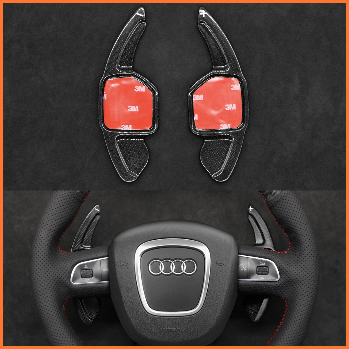 Schaltwippen für Audi A3 / A4 / A5 / A8 / S4 / S5 / S6 / S8 2005-2013 - Mewant.de